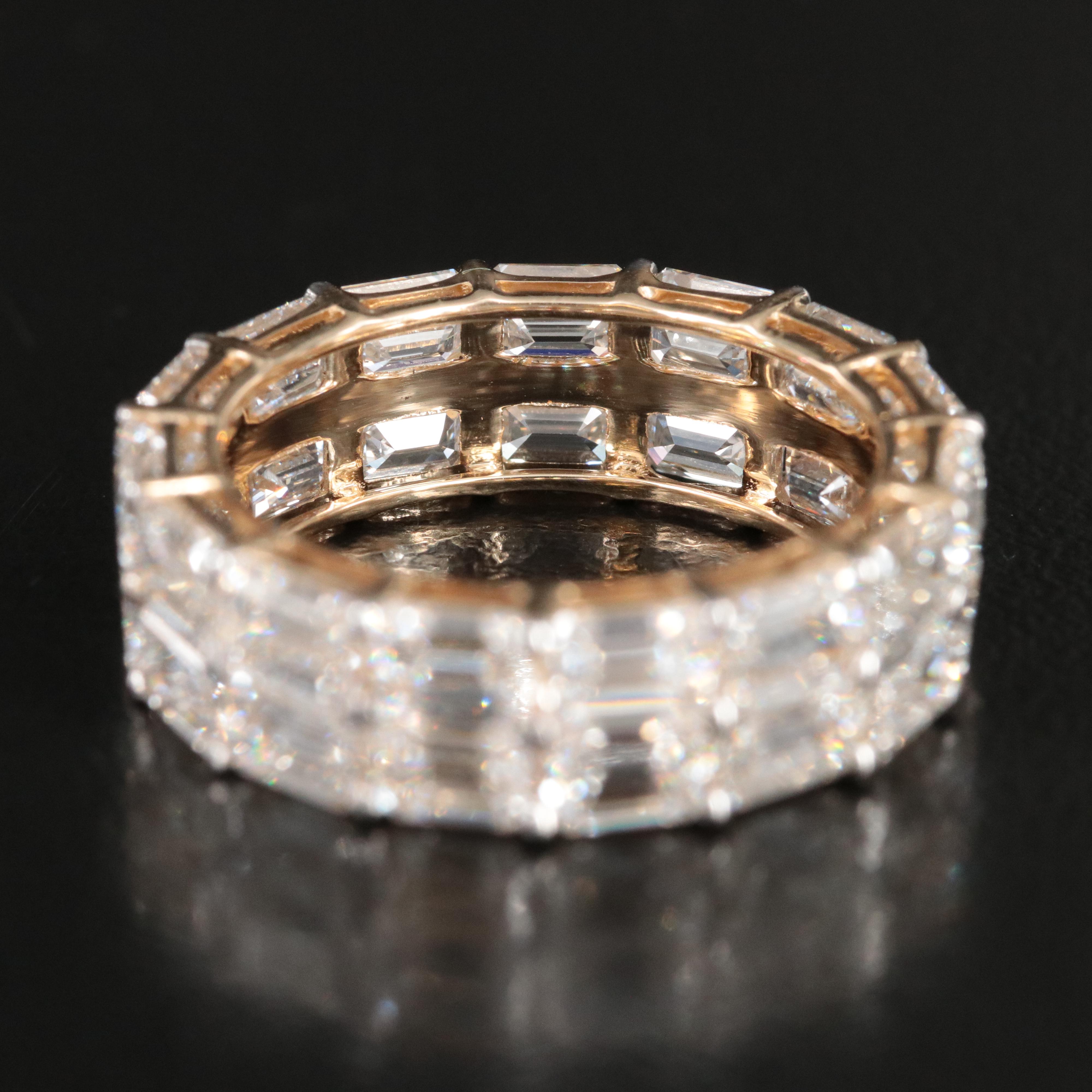 14K 7.65 CTW Lab Grown Diamond Eternity Band