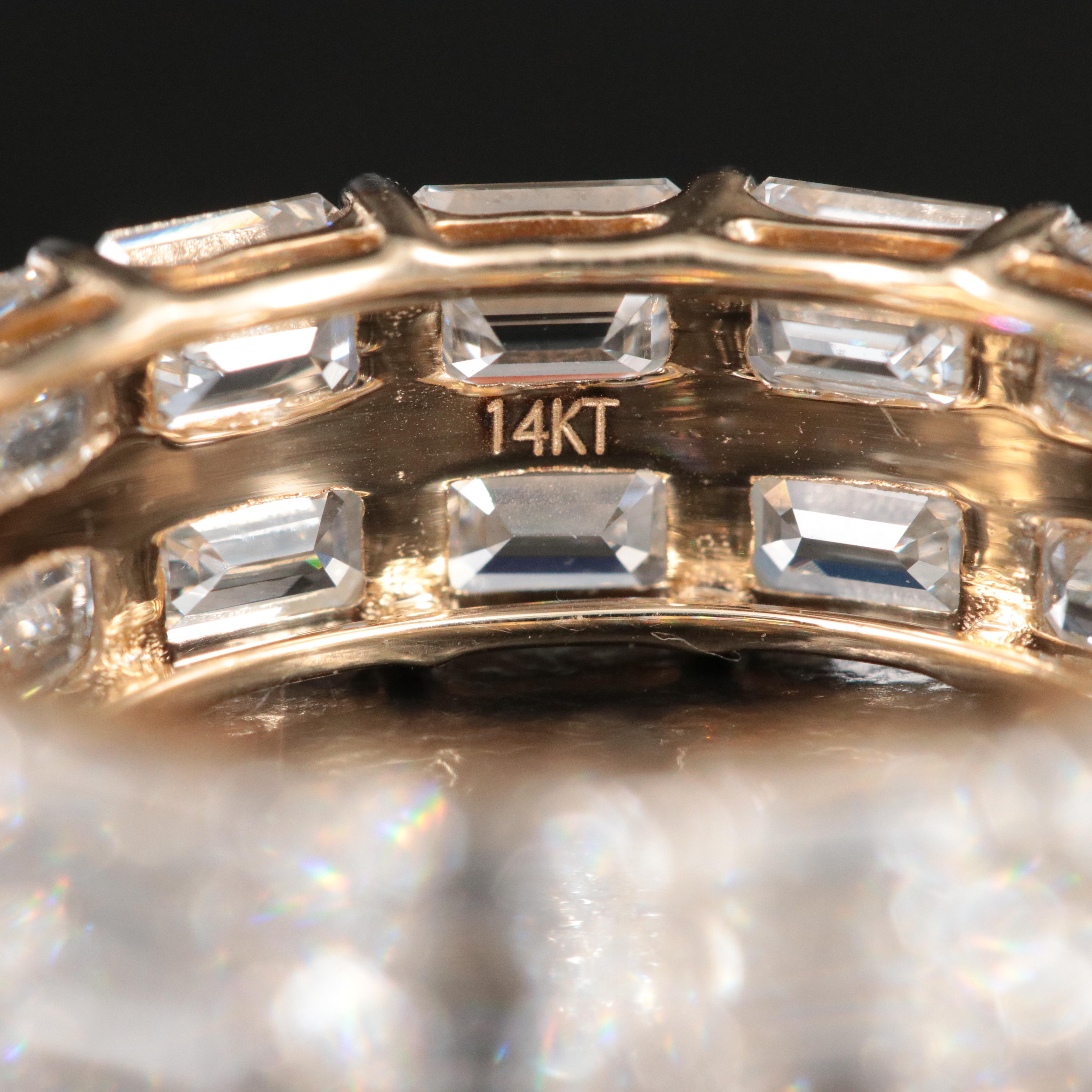 14K 7.65 CTW Lab Grown Diamond Eternity Band