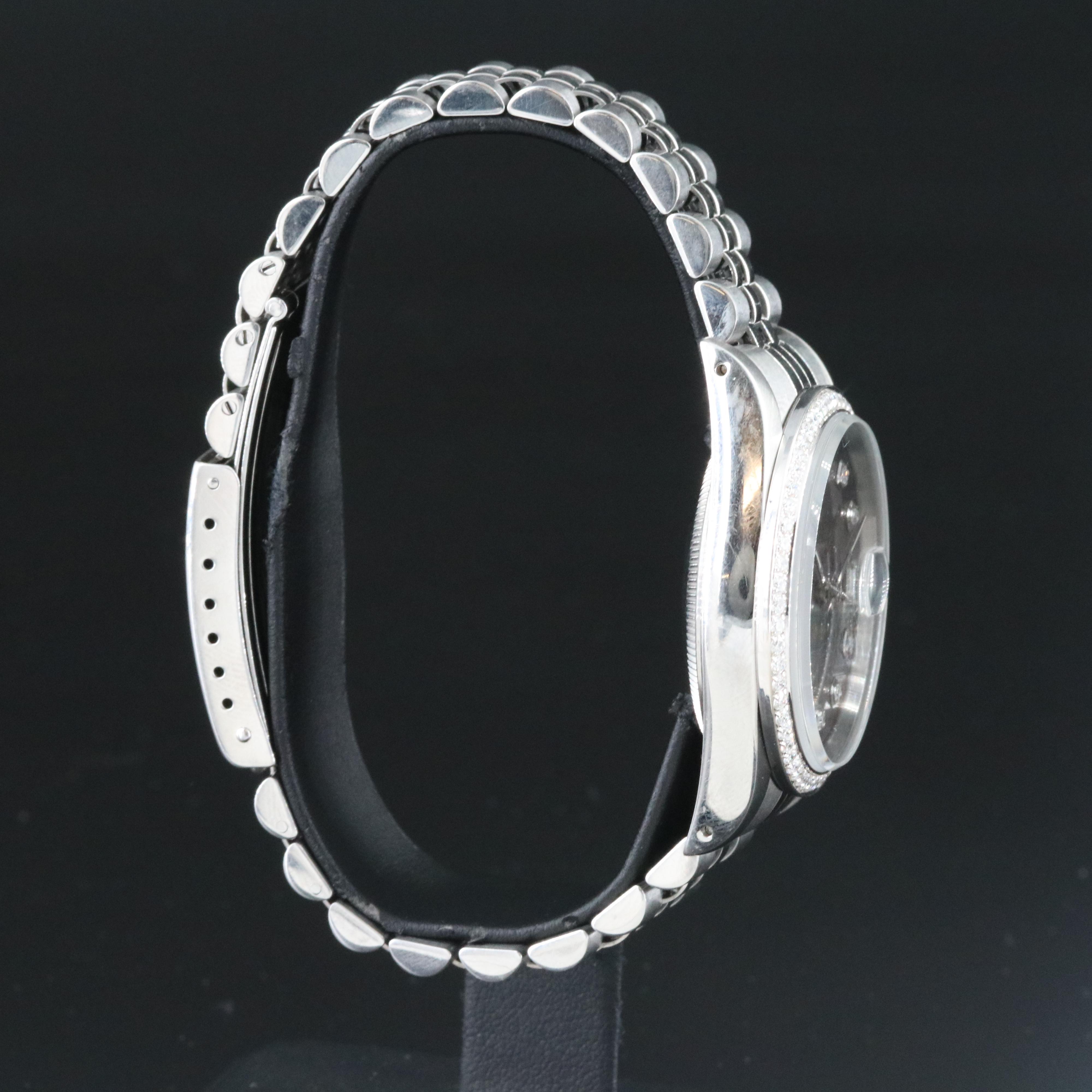 1991 Rolex Custom Diamond Datejust Watch