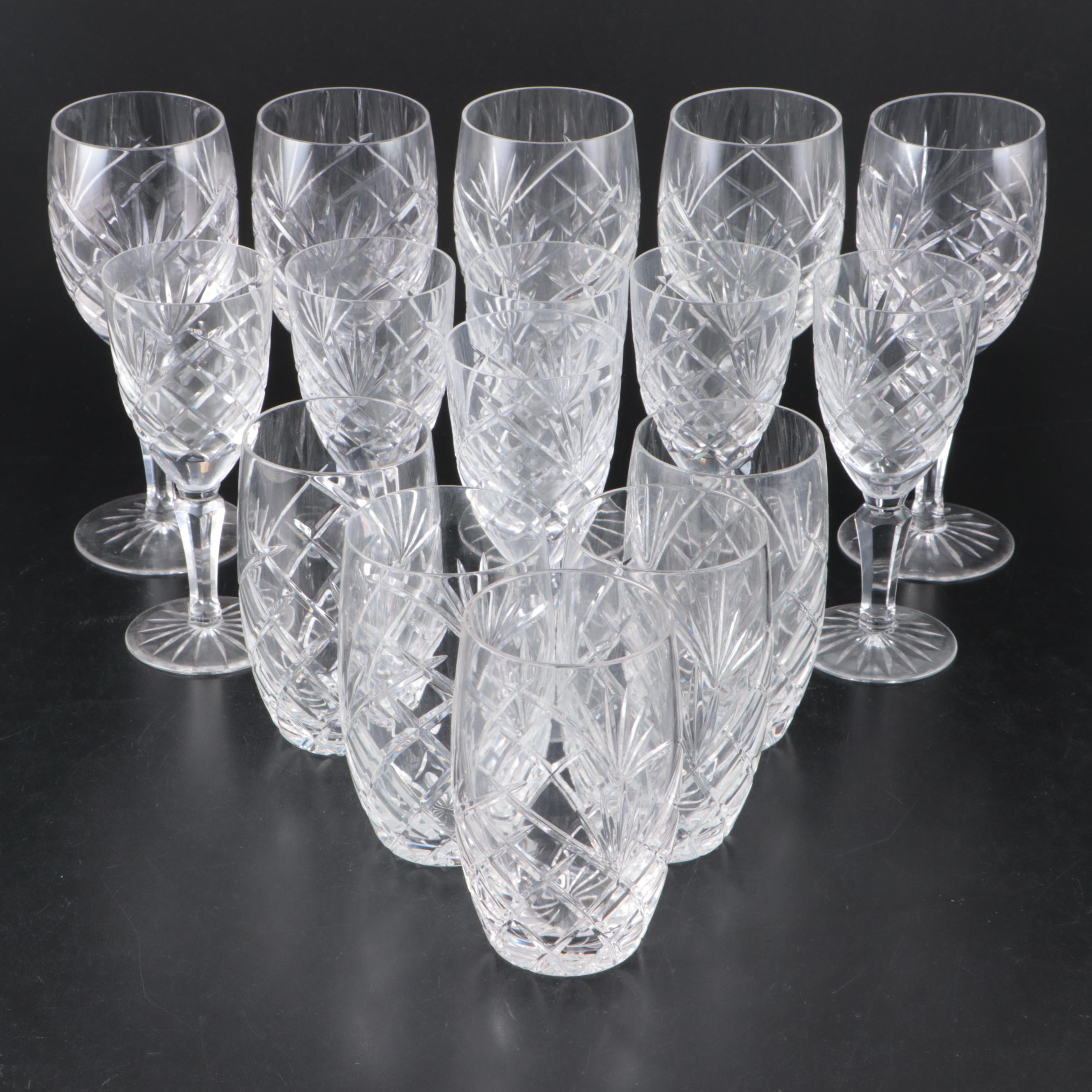 Galway Crystal "Ashford" Stemware and Highball Glasses