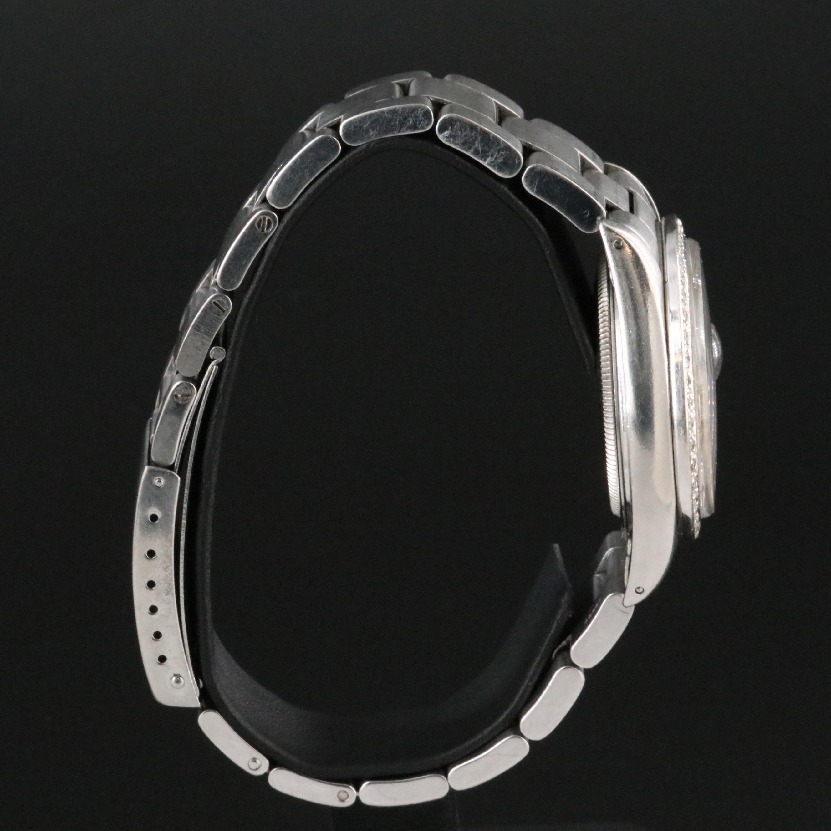 1982 Rolex Custom Diamond Dial and Bezel Datejust Watch