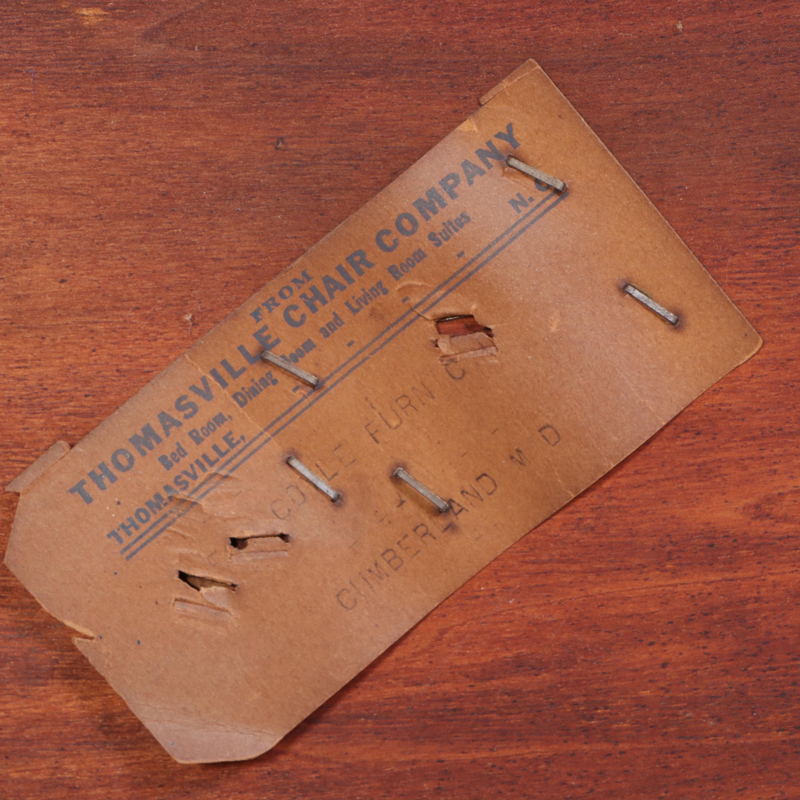 Thomasville Chair Co. Sheraton Style Mahogany Chest on Chest, 20th Century