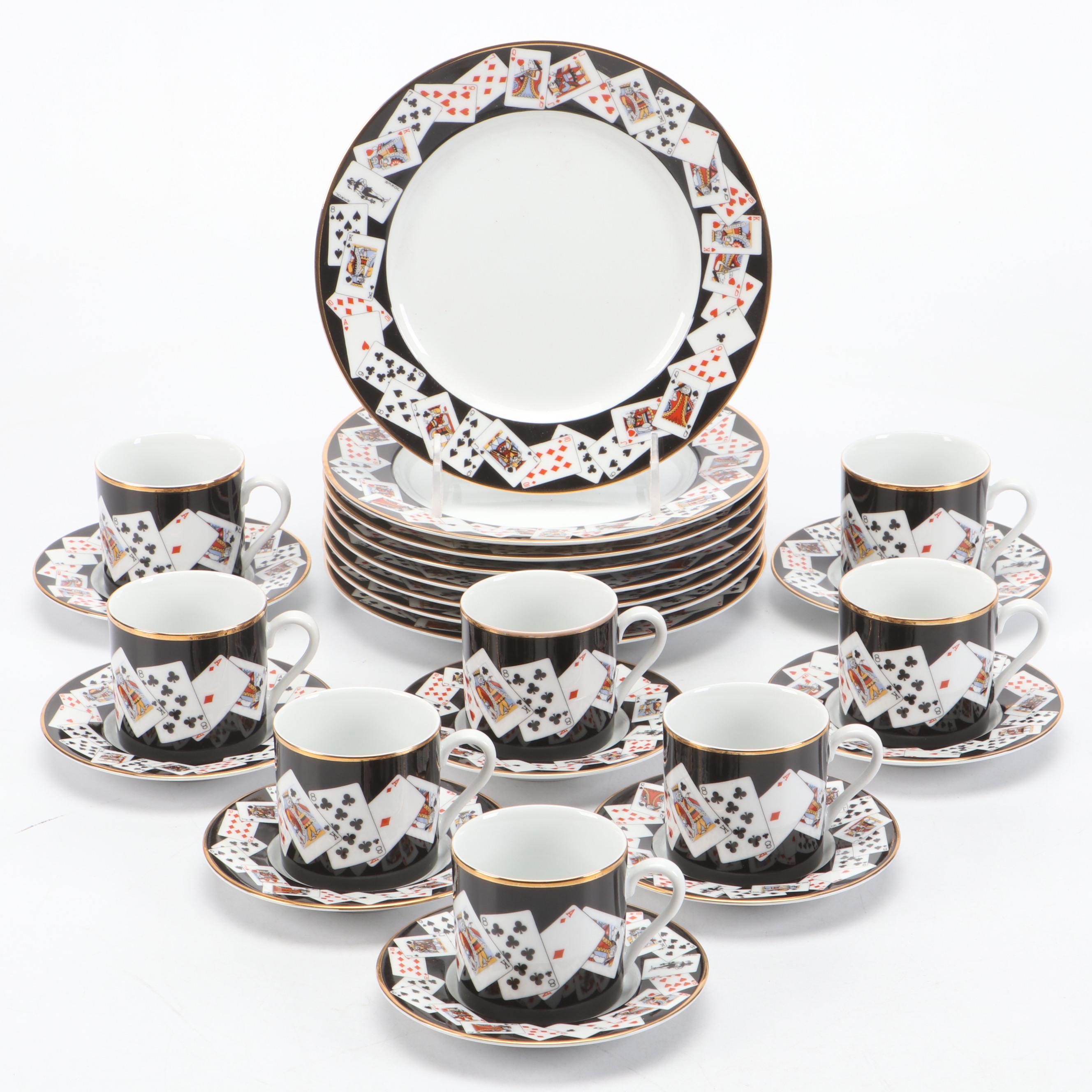 Tiffany & Co. Porcelain Playing Card Dinnerware