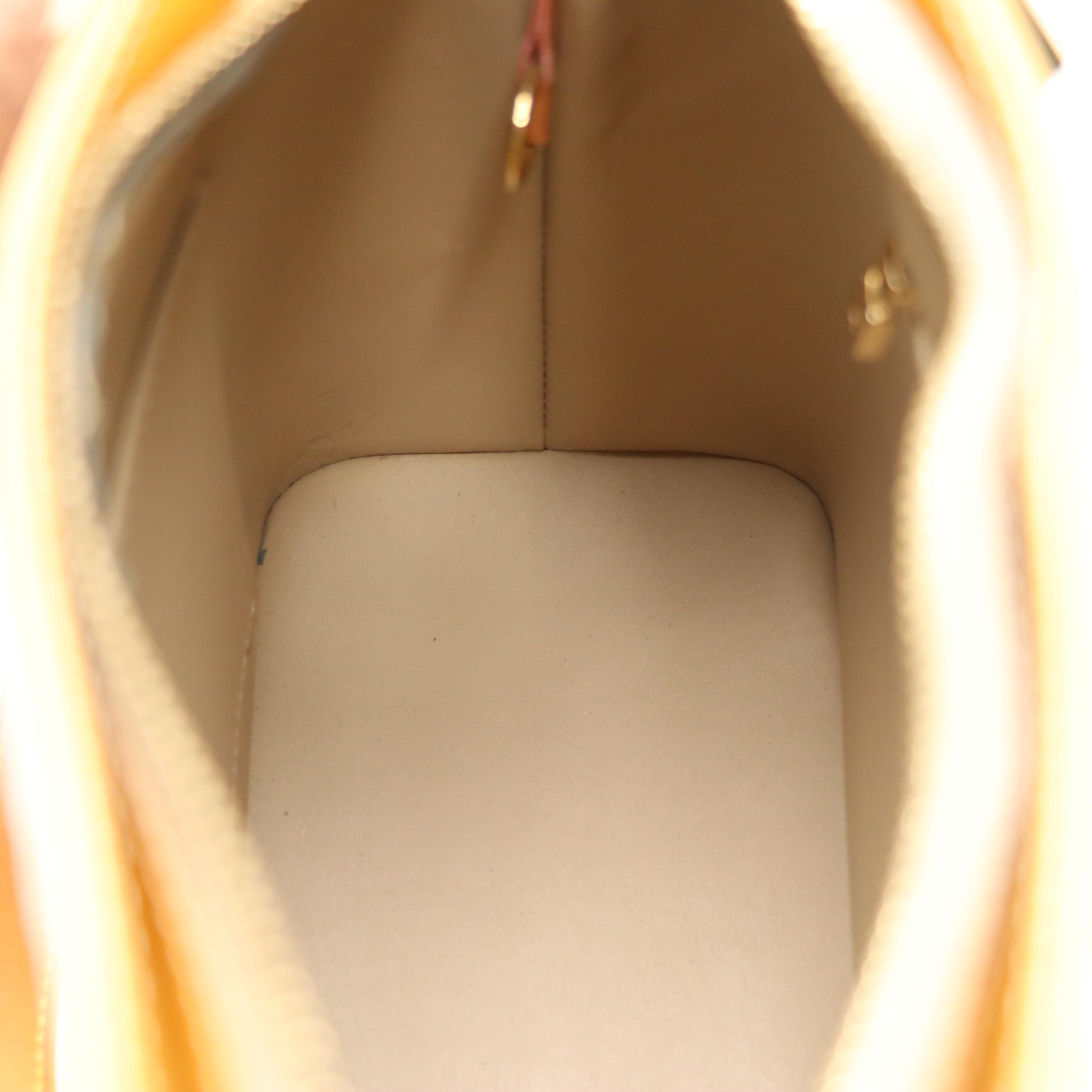 Louis Vuitton Houston Shoulder Bag in Yellow Monogram Vernis Leather