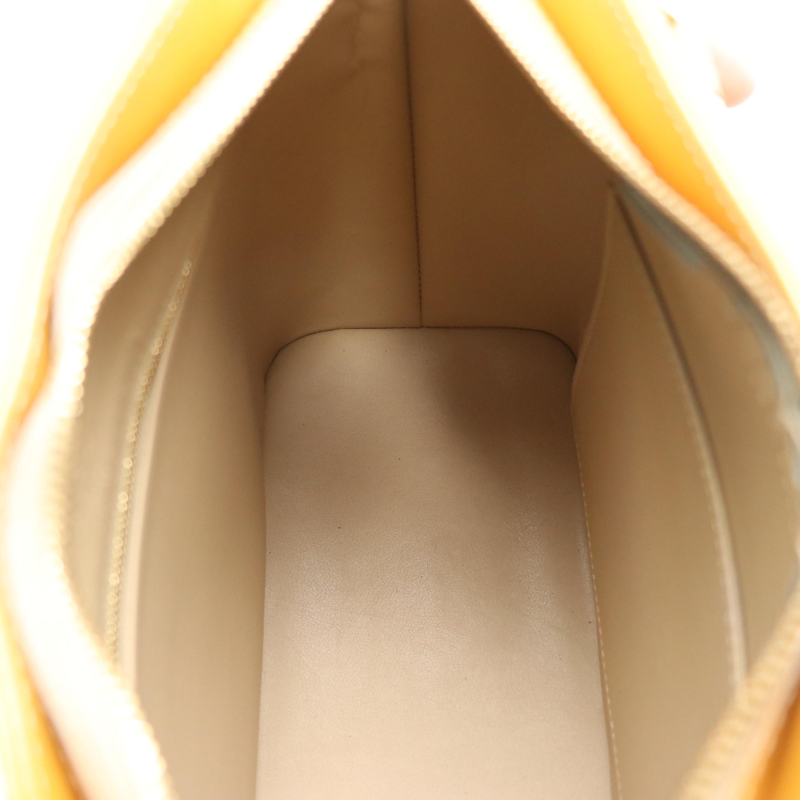 Louis Vuitton Houston Shoulder Bag in Yellow Monogram Vernis Leather