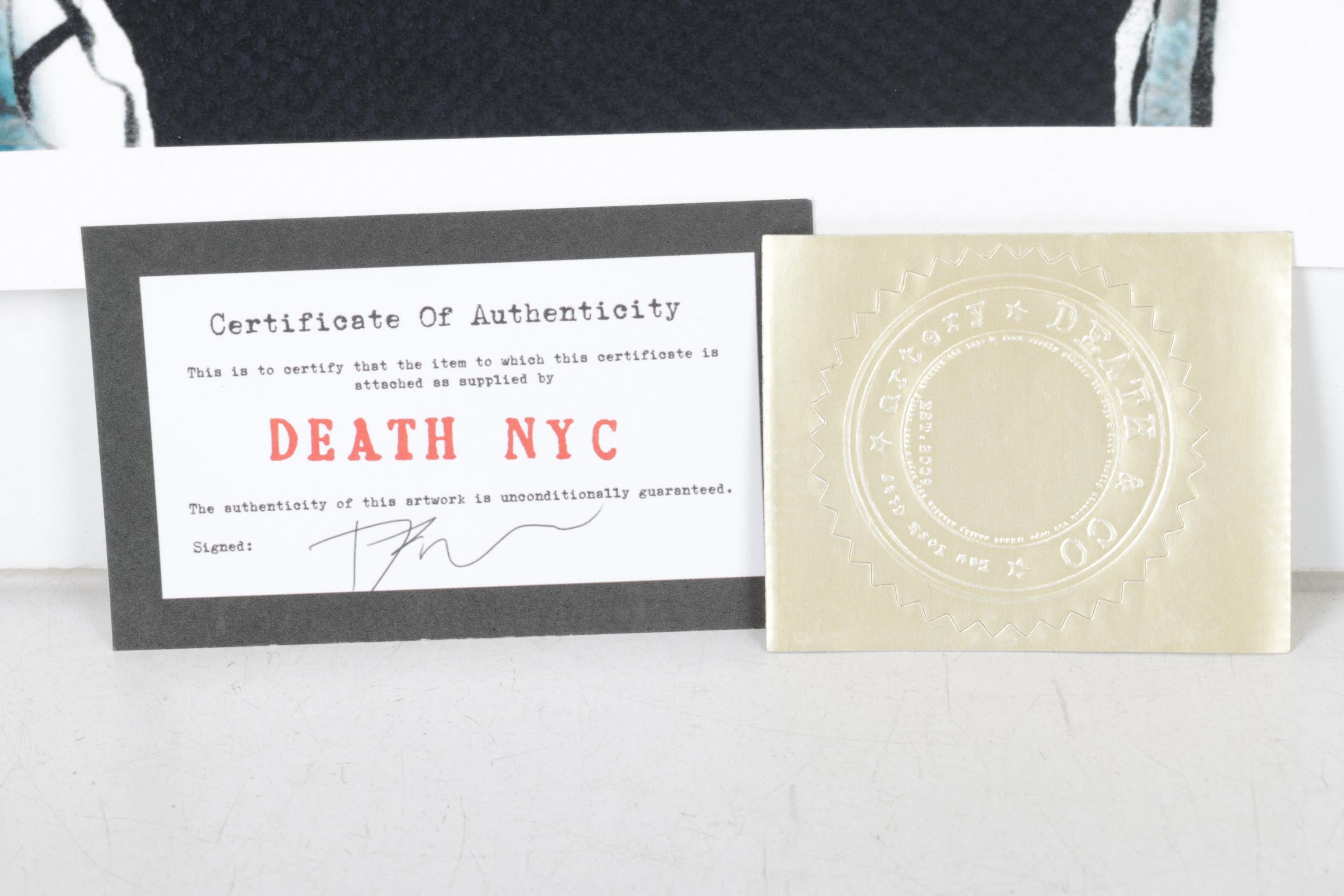 Death NYC Pop Art Graphic Print Homage to Dior and Prada, 2024