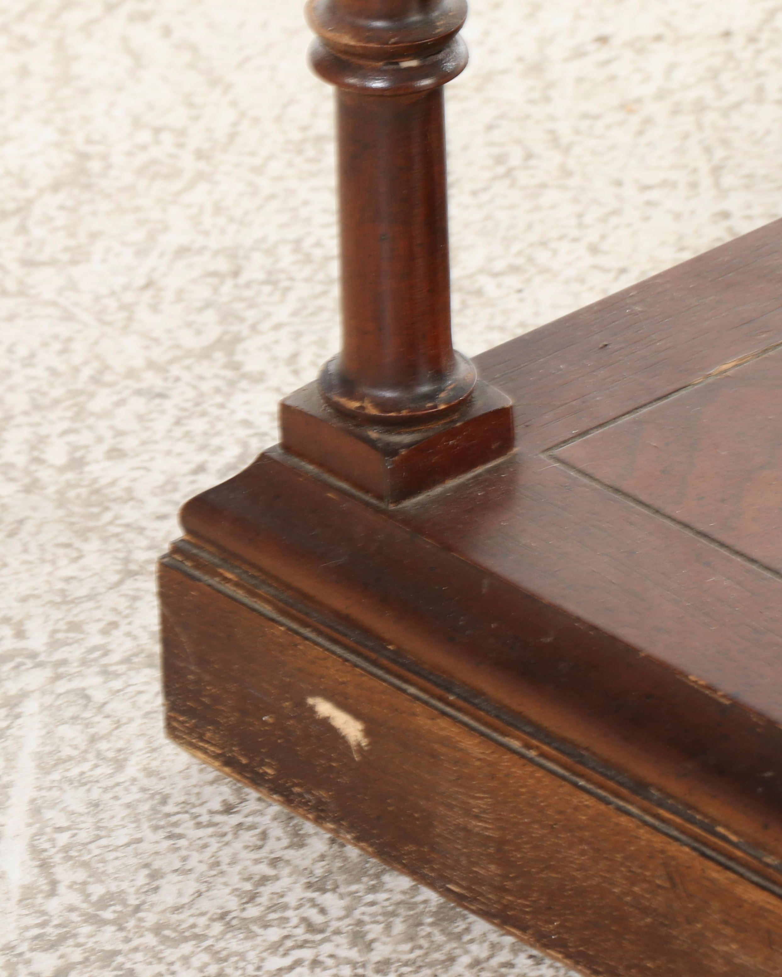 Lane Regency Style Brass-Mounted Hardwood and Glass Etagere