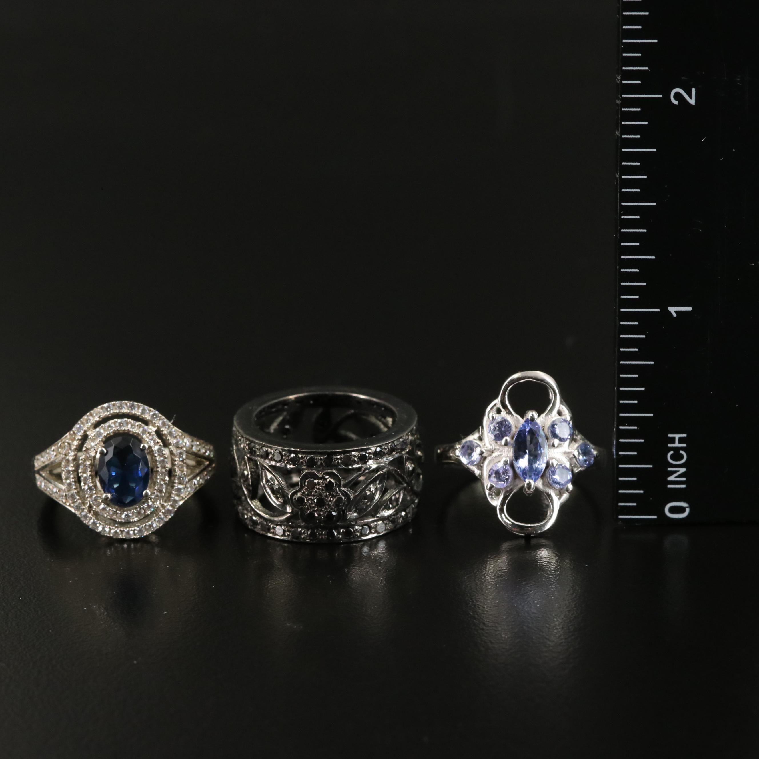 14 Assorted Sterling Silver Rings, Necklaces, Earrings, and Pendants