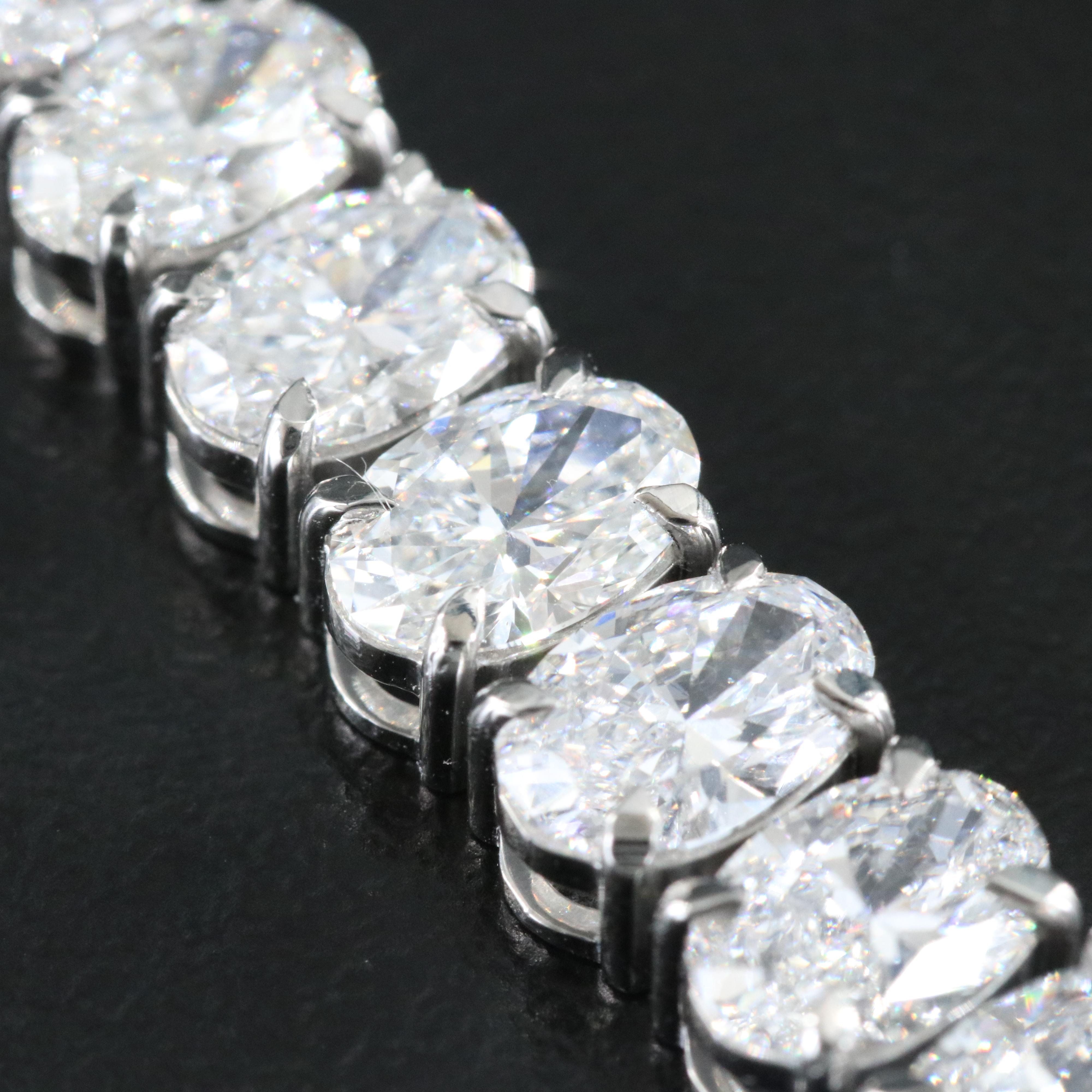 Platinum 20.12 CTW Lab Grown Diamond Bracelet