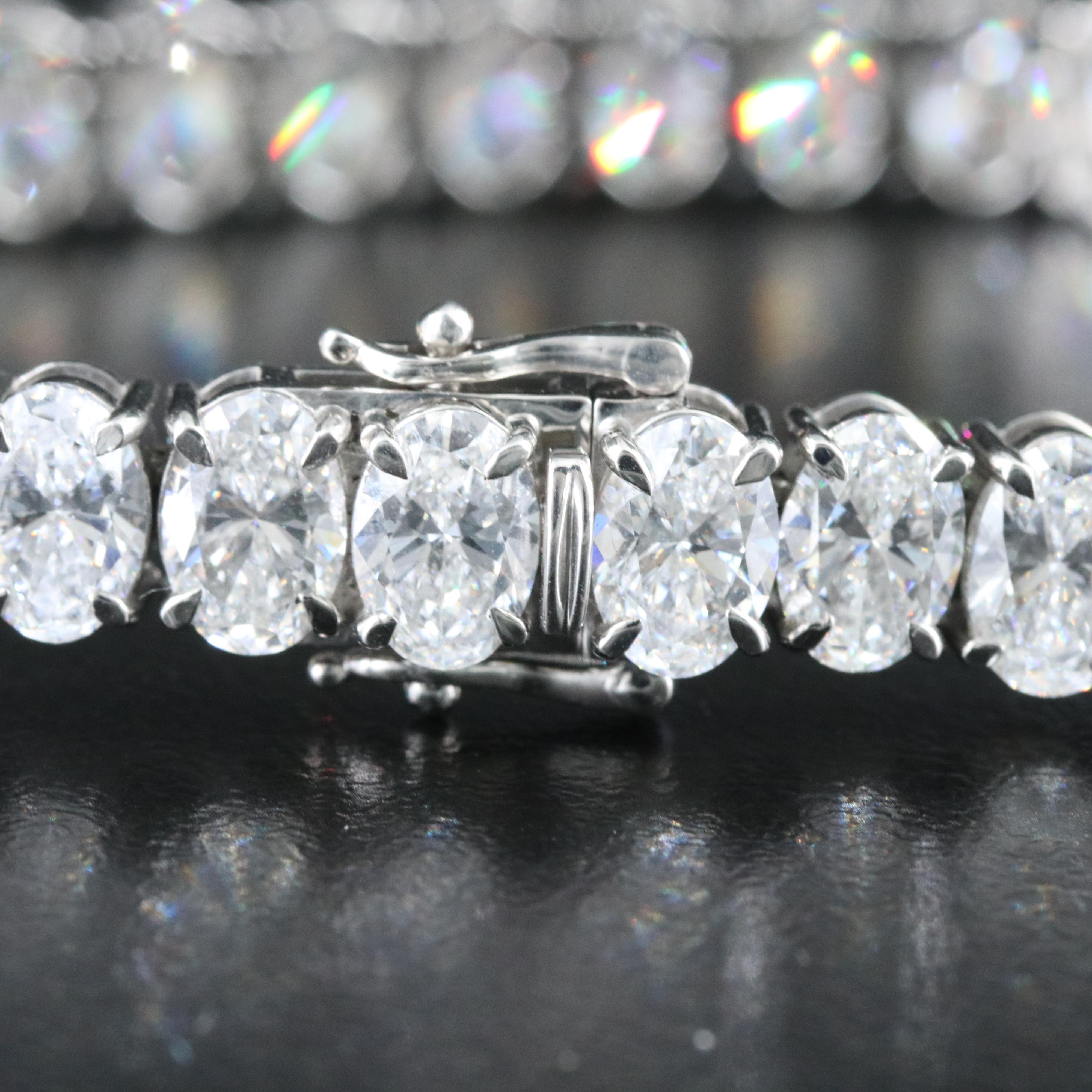 Platinum 20.12 CTW Lab Grown Diamond Bracelet