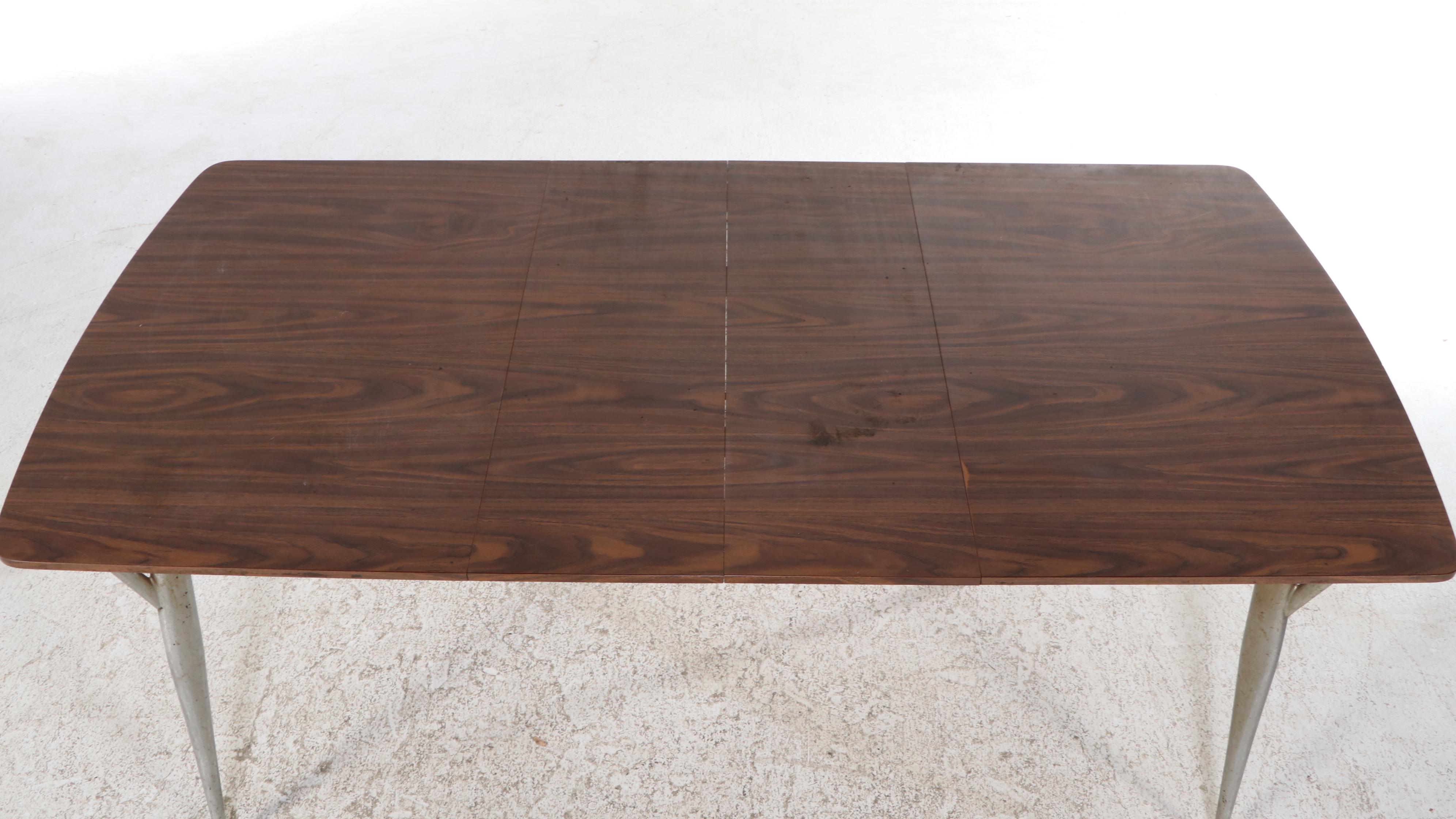 Chromcraft Mid Century Modern Dining Table and Six Chairs