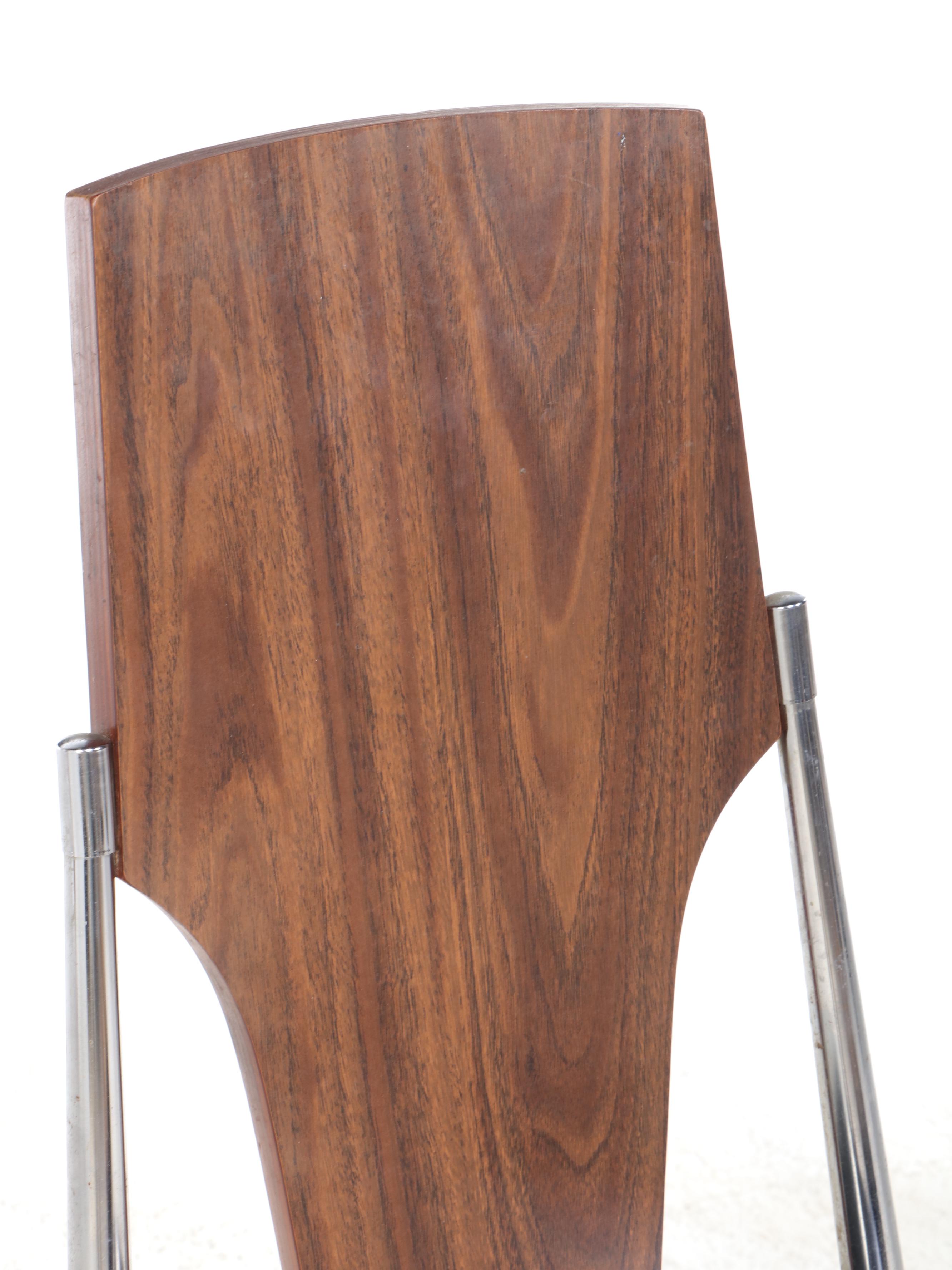 Chromcraft Mid Century Modern Dining Table and Six Chairs