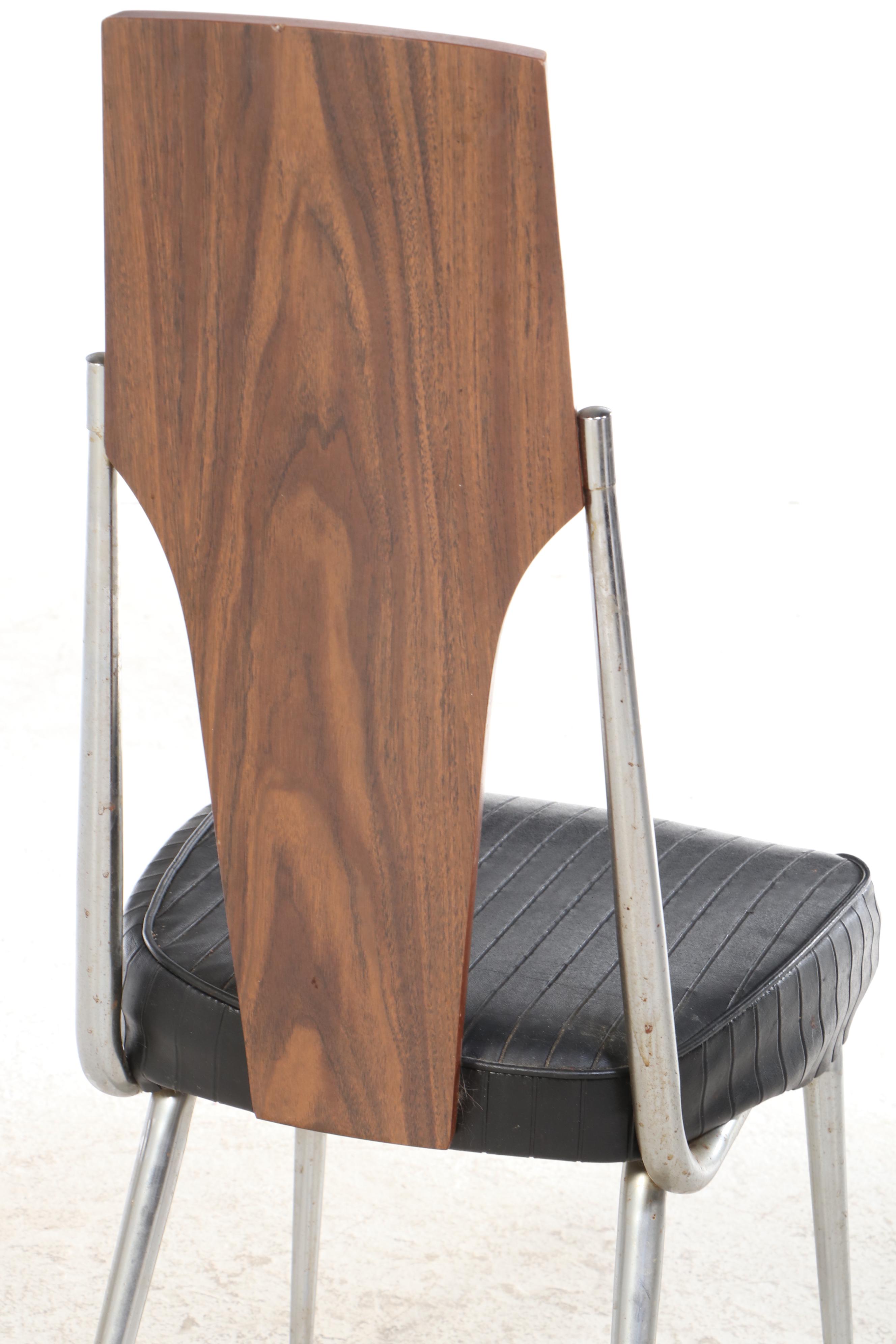 Chromcraft Mid Century Modern Dining Table and Six Chairs