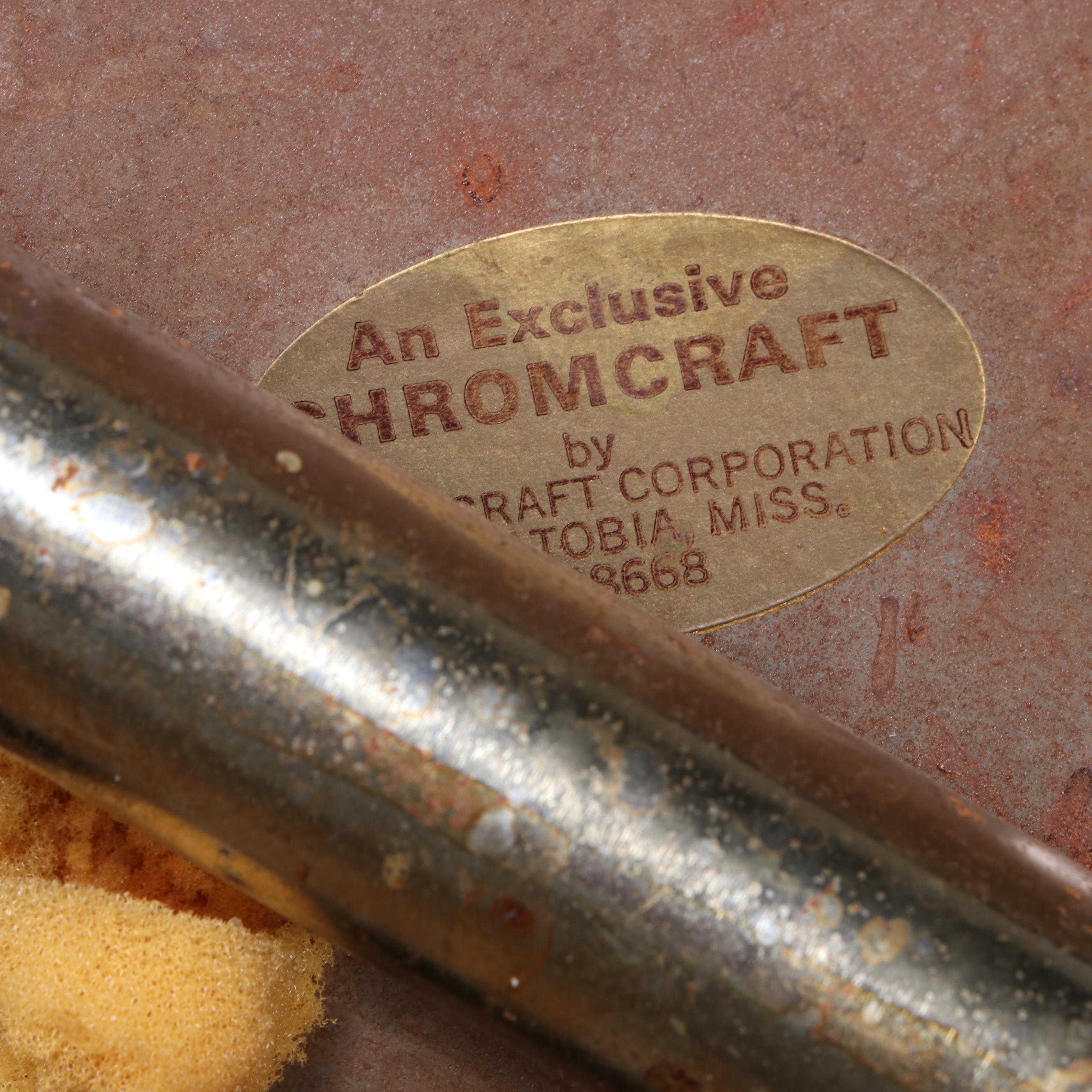 Chromcraft Mid Century Modern Dining Table and Six Chairs