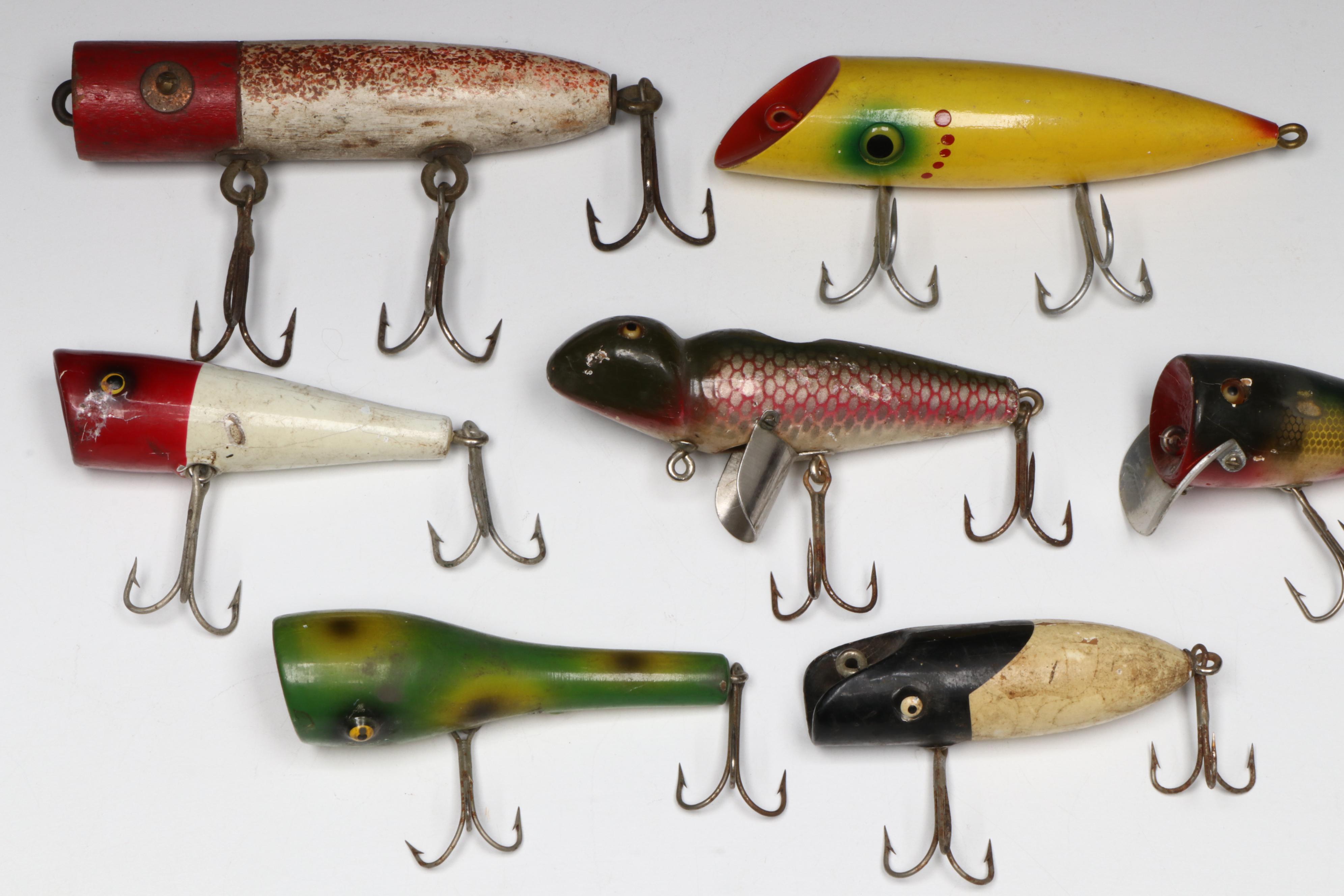 Vintage/Antique American Wood Fishing Lure Collection