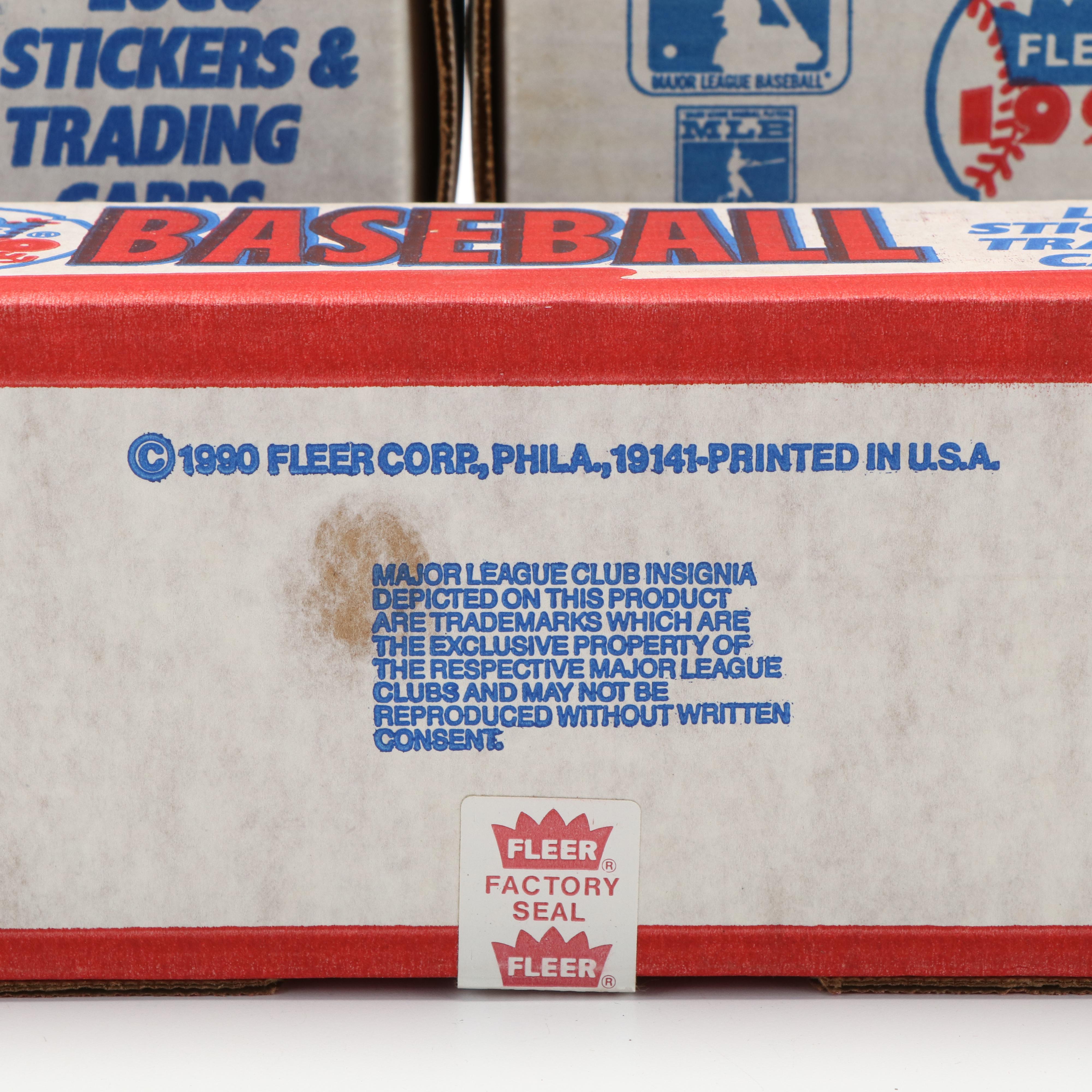 15 Unopened Complete Sets of 1990 Fleer Baseball Cards