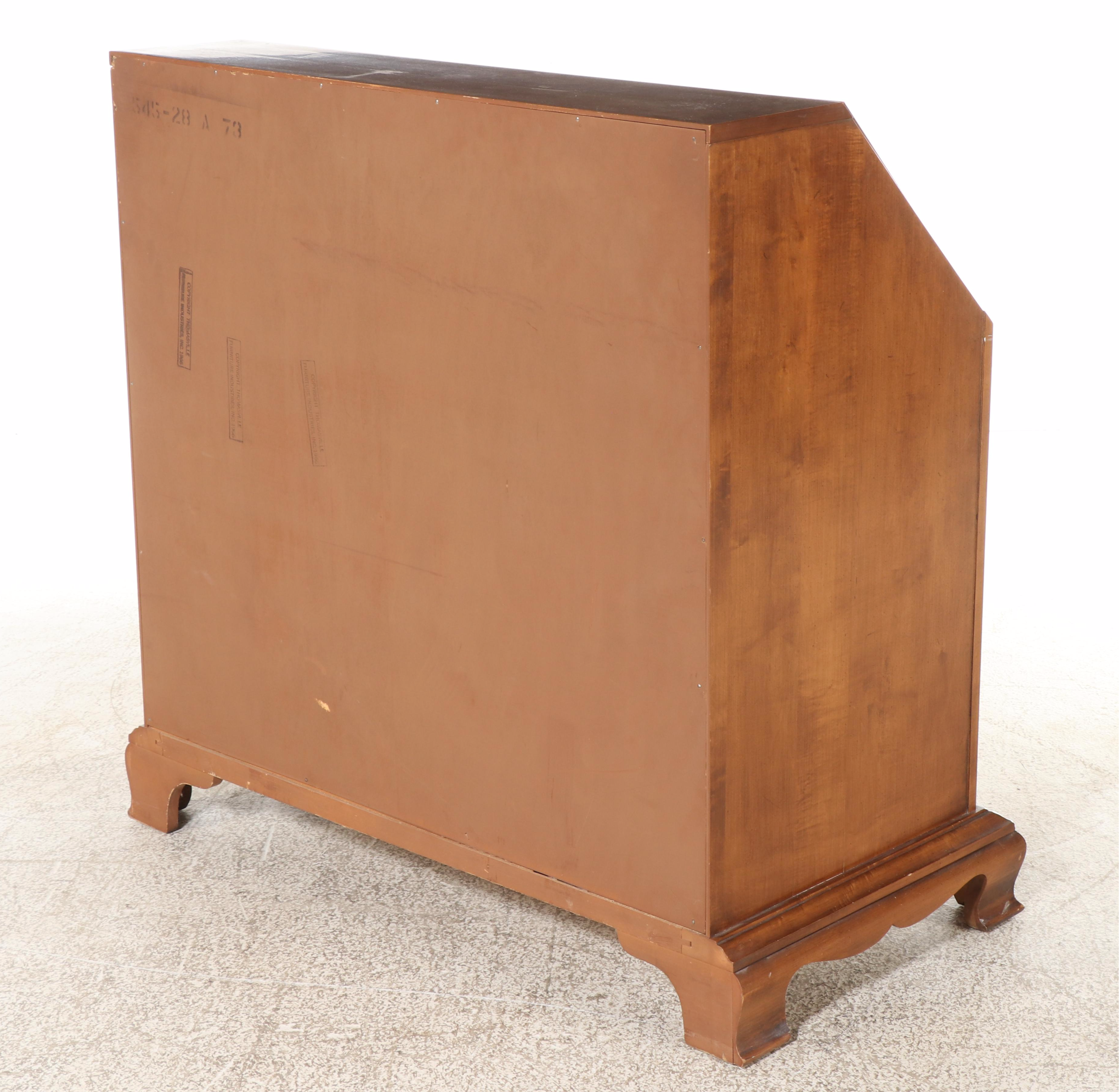 Thomasville Furniture Federal Style Secretary Desk, Mid to Late 20th Century