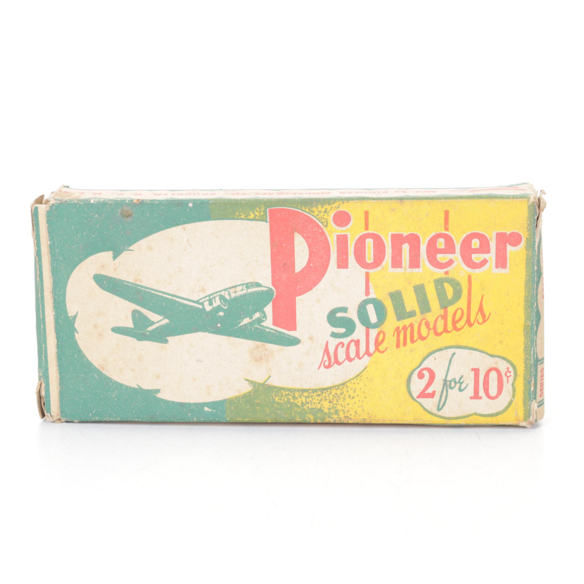 Pioneer Modelcraft "Spitfire" and "Defiant" Balsa and Cardboard Model Kit