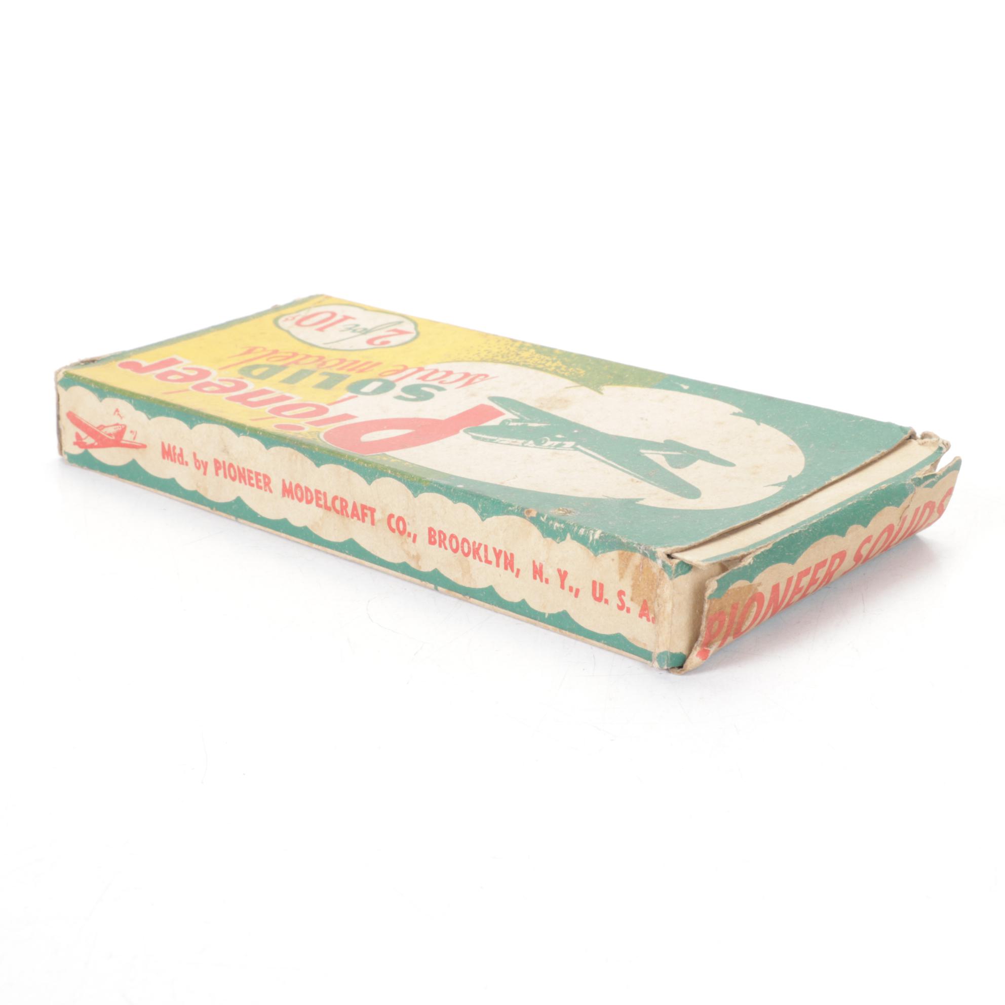 Pioneer Modelcraft "Spitfire" and "Defiant" Balsa and Cardboard Model Kit