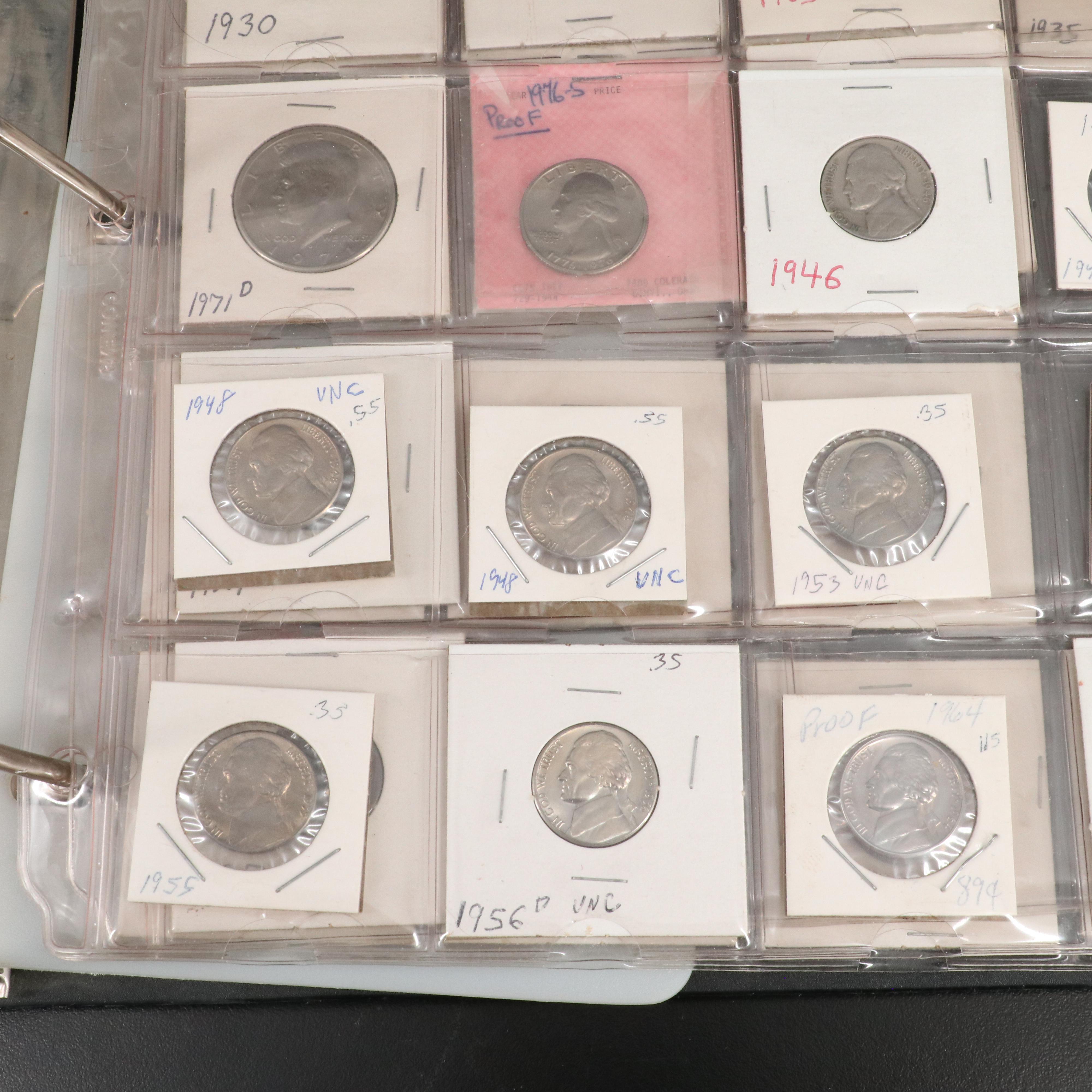 Three Albums Each With U.S. Coins