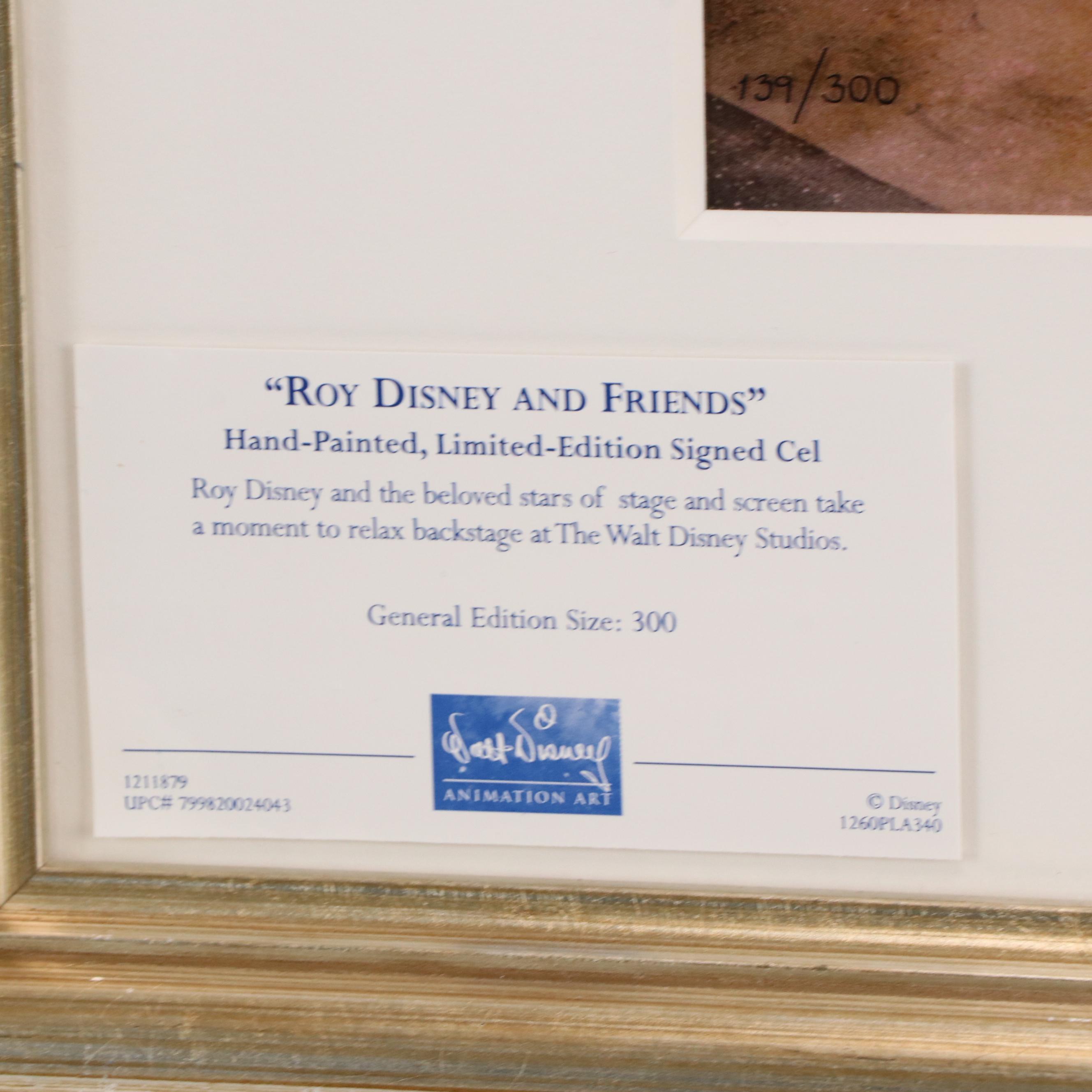 Signed Animation Cel "Roy Disney and Friends"