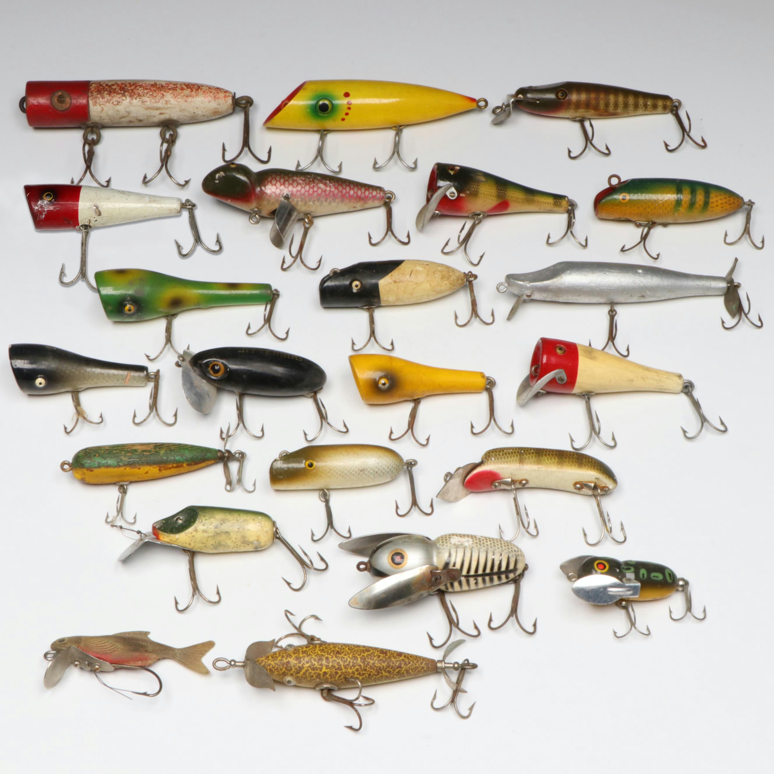 Vintage/Antique American Wood Fishing Lure Collection