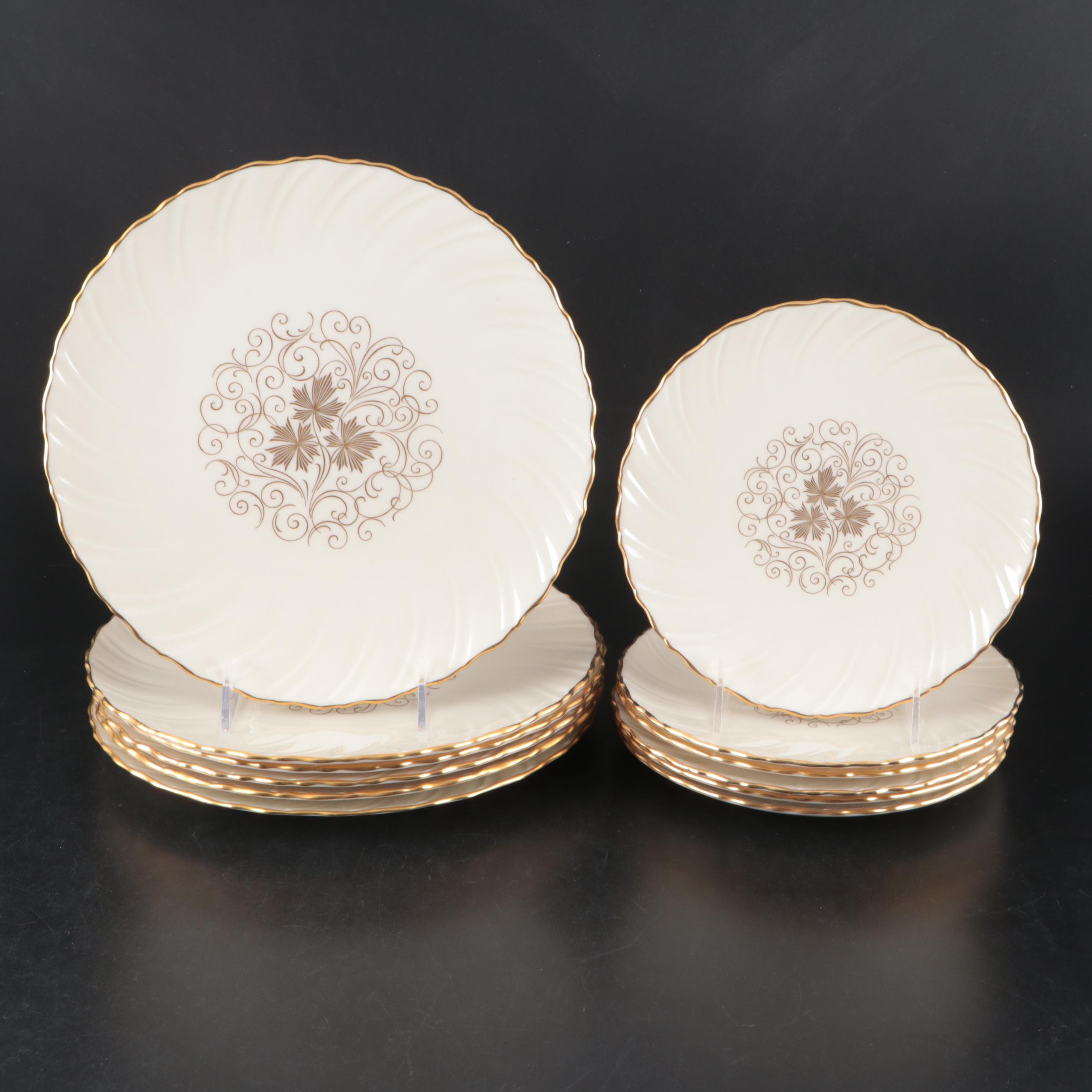 Lenox "Orleans" Porcelain Gravy Boat, Ashtray, Vegetable Bowl and Dinnerware