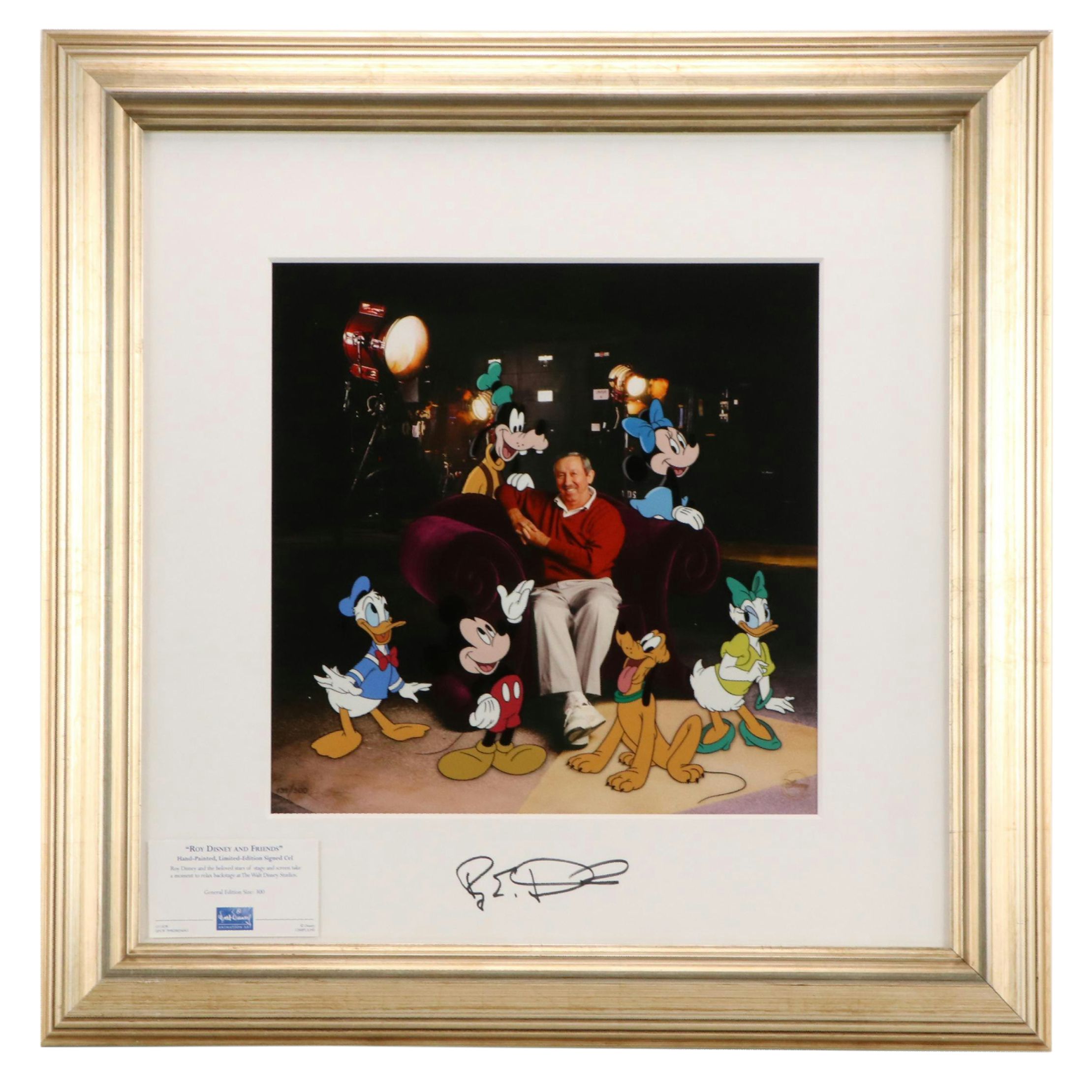 Signed Animation Cel "Roy Disney and Friends"