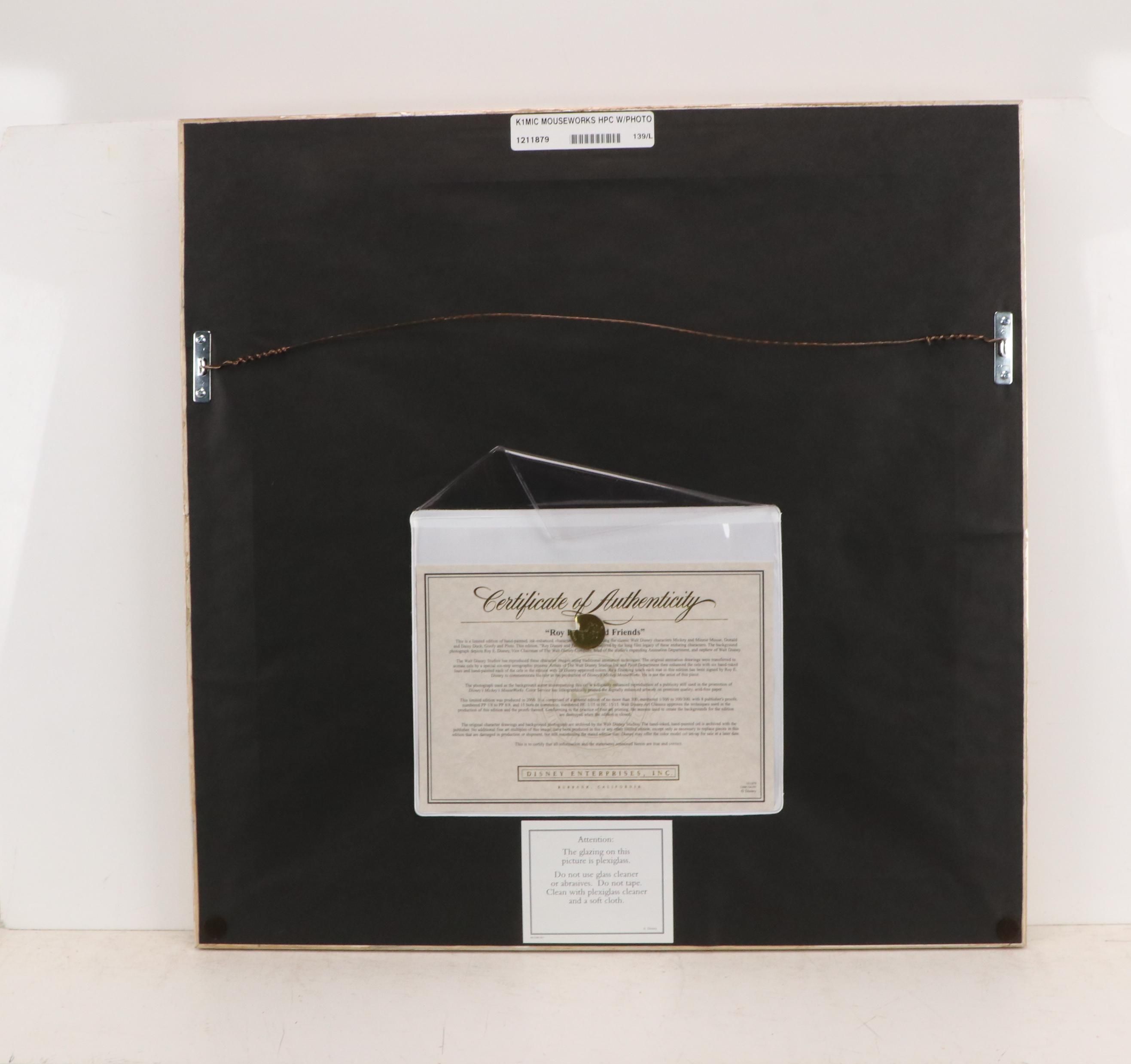 Signed Animation Cel "Roy Disney and Friends"