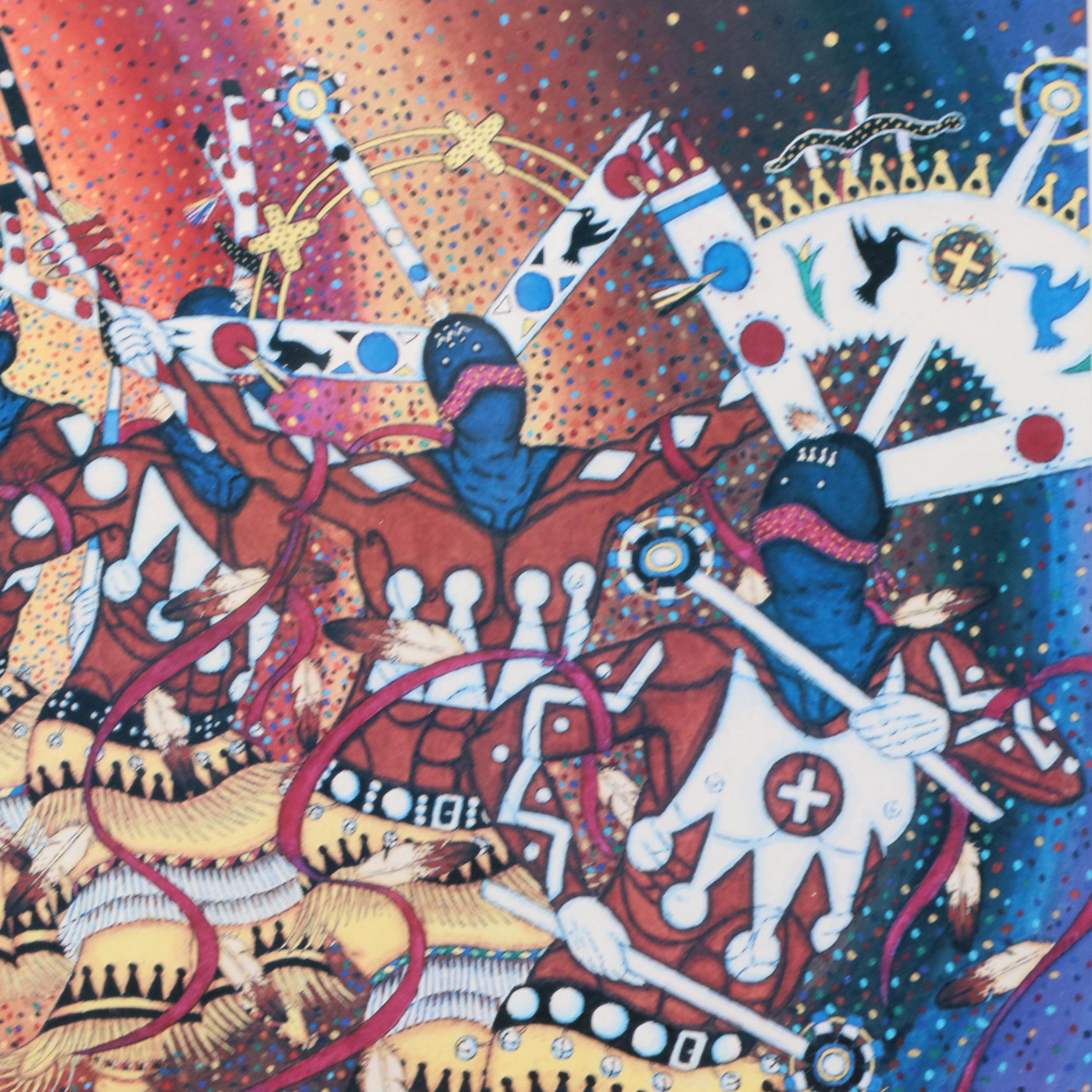 Duke W. Sine Signed Offset Lithograph Poster for 66th Annual Indian Market, 1987