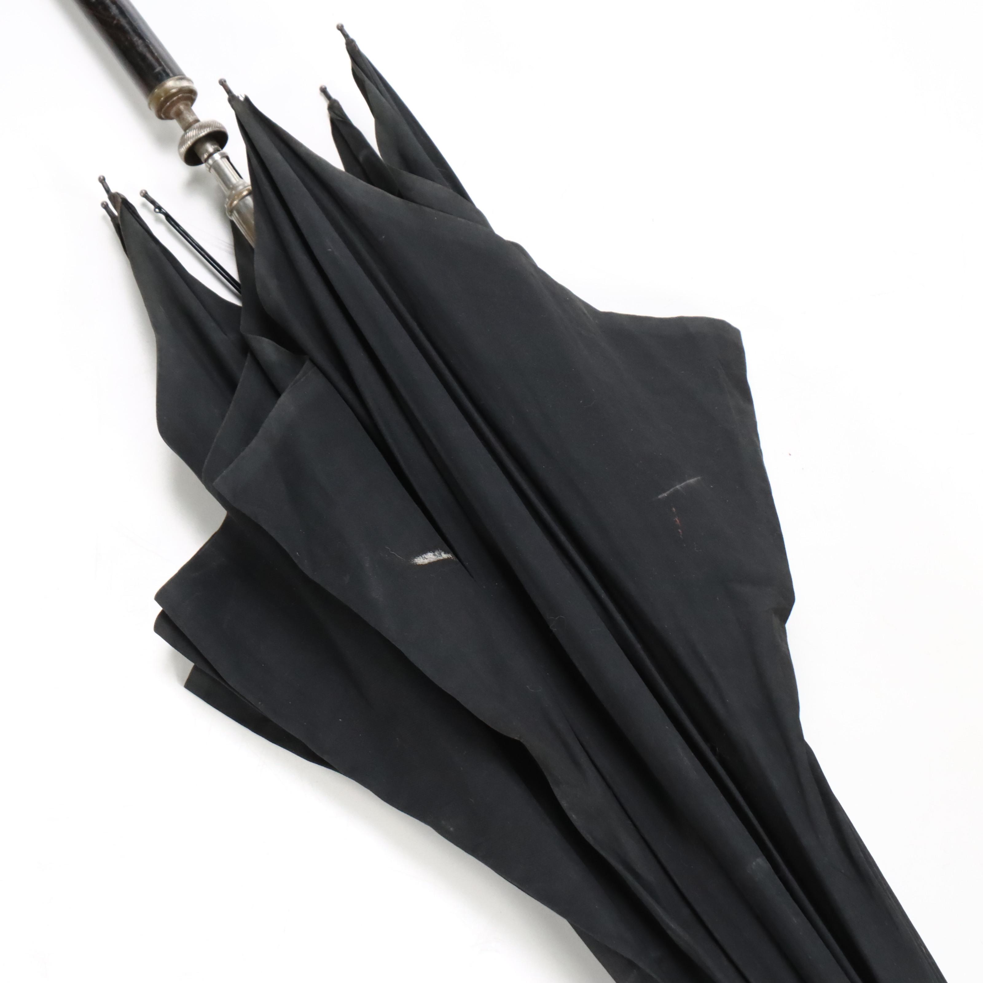 William Suckling Sterling Silver Handled Cane with Umbrella and Cane Collection