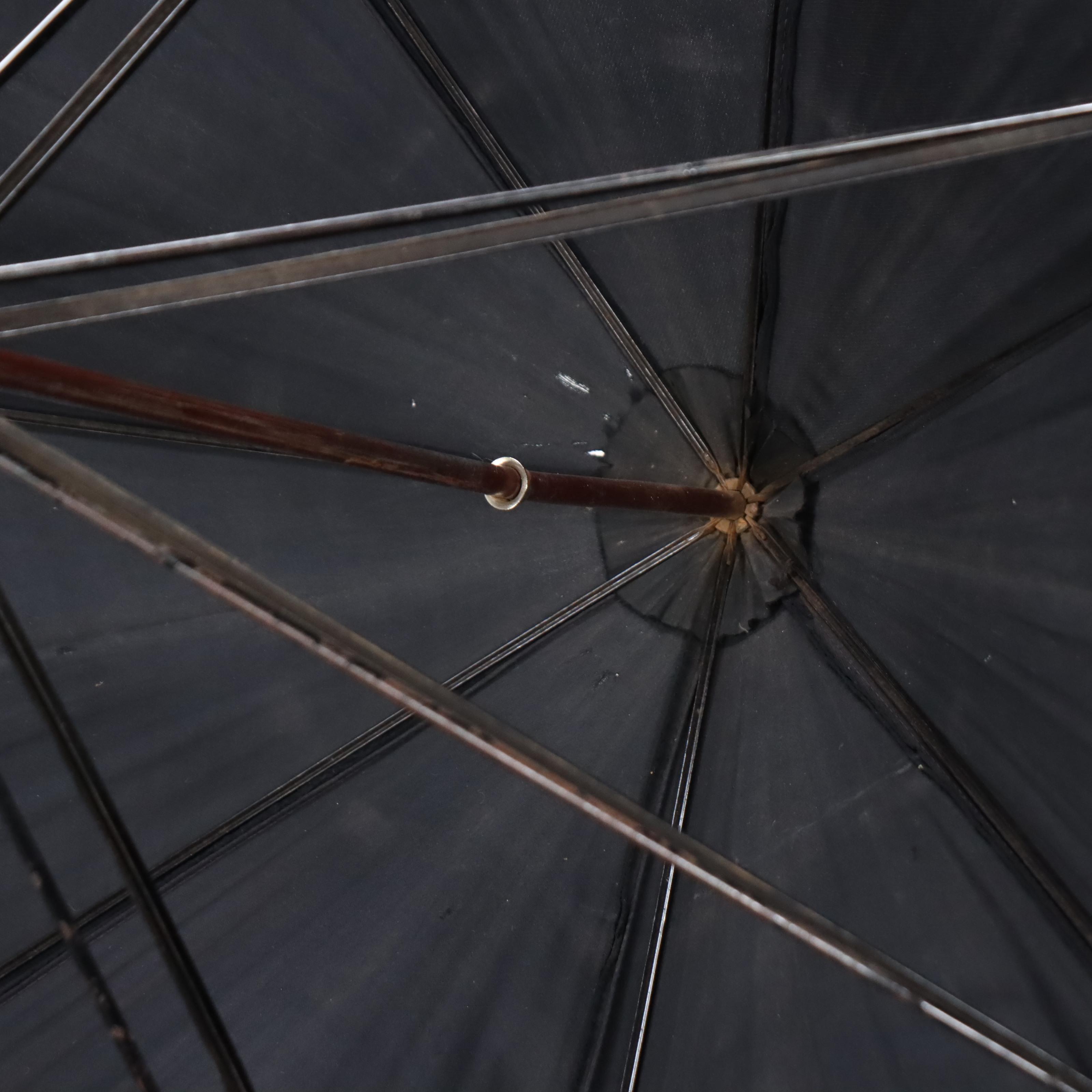 William Suckling Sterling Silver Handled Cane with Umbrella and Cane Collection