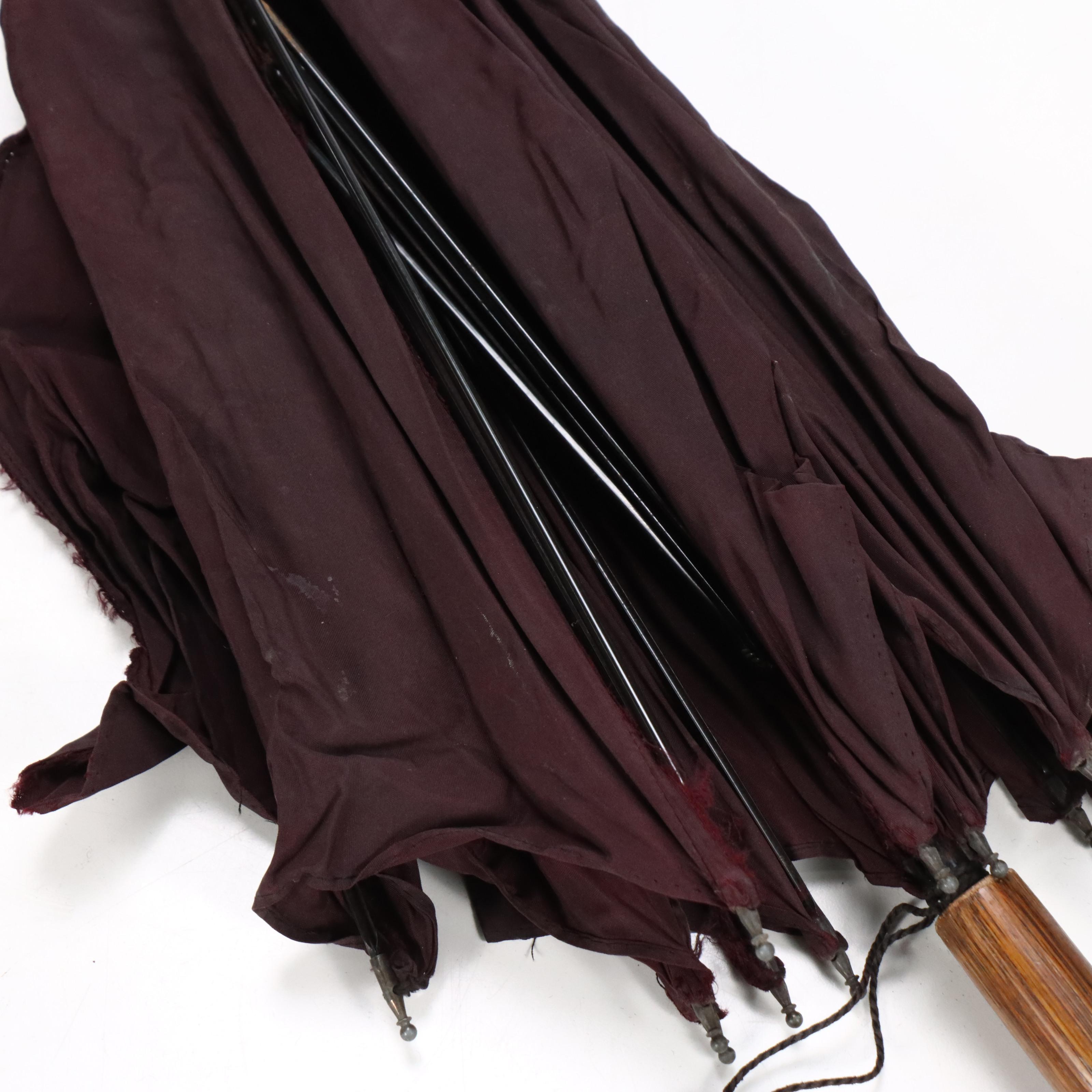 William Suckling Sterling Silver Handled Cane with Umbrella and Cane Collection