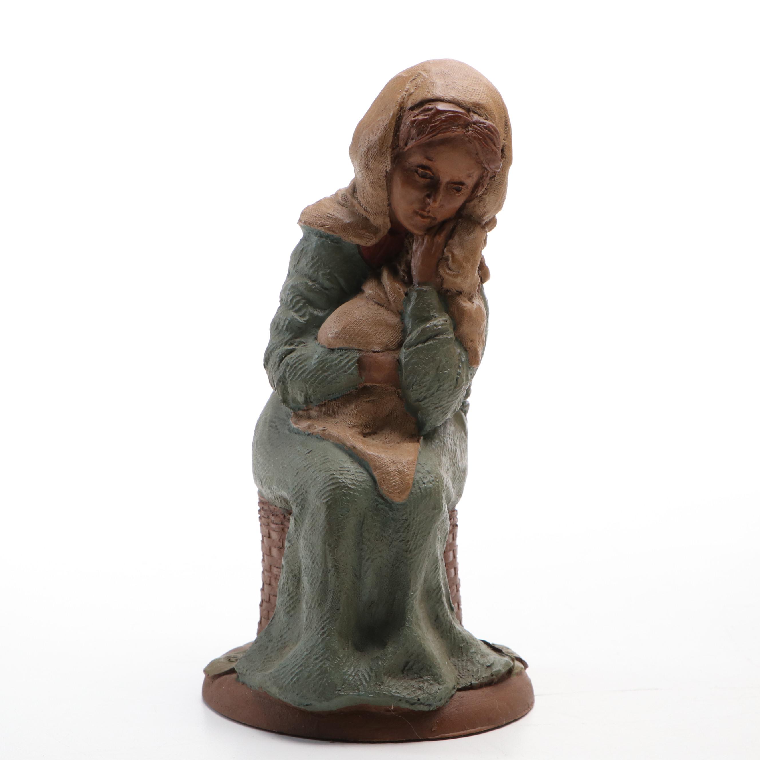 Lladró Ceramic Madonna and Child with More Religious Figurines