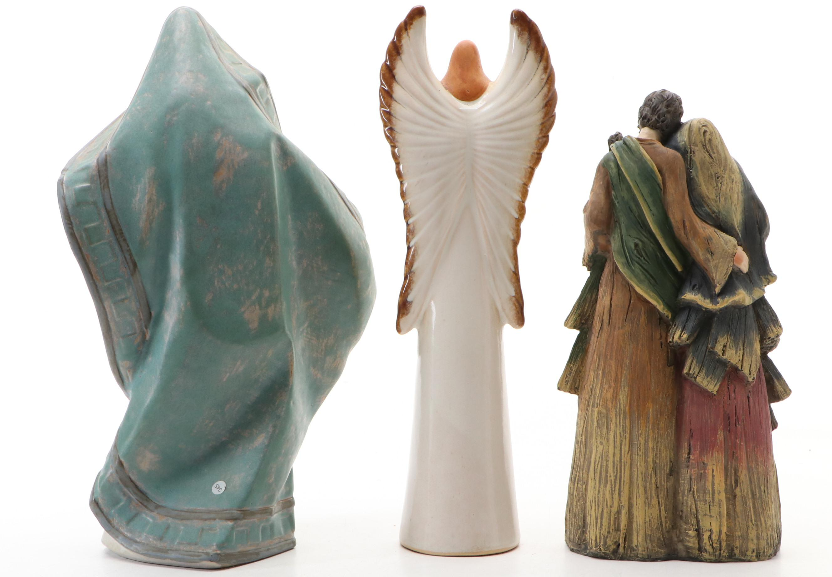 Lladró Ceramic Madonna and Child with More Religious Figurines