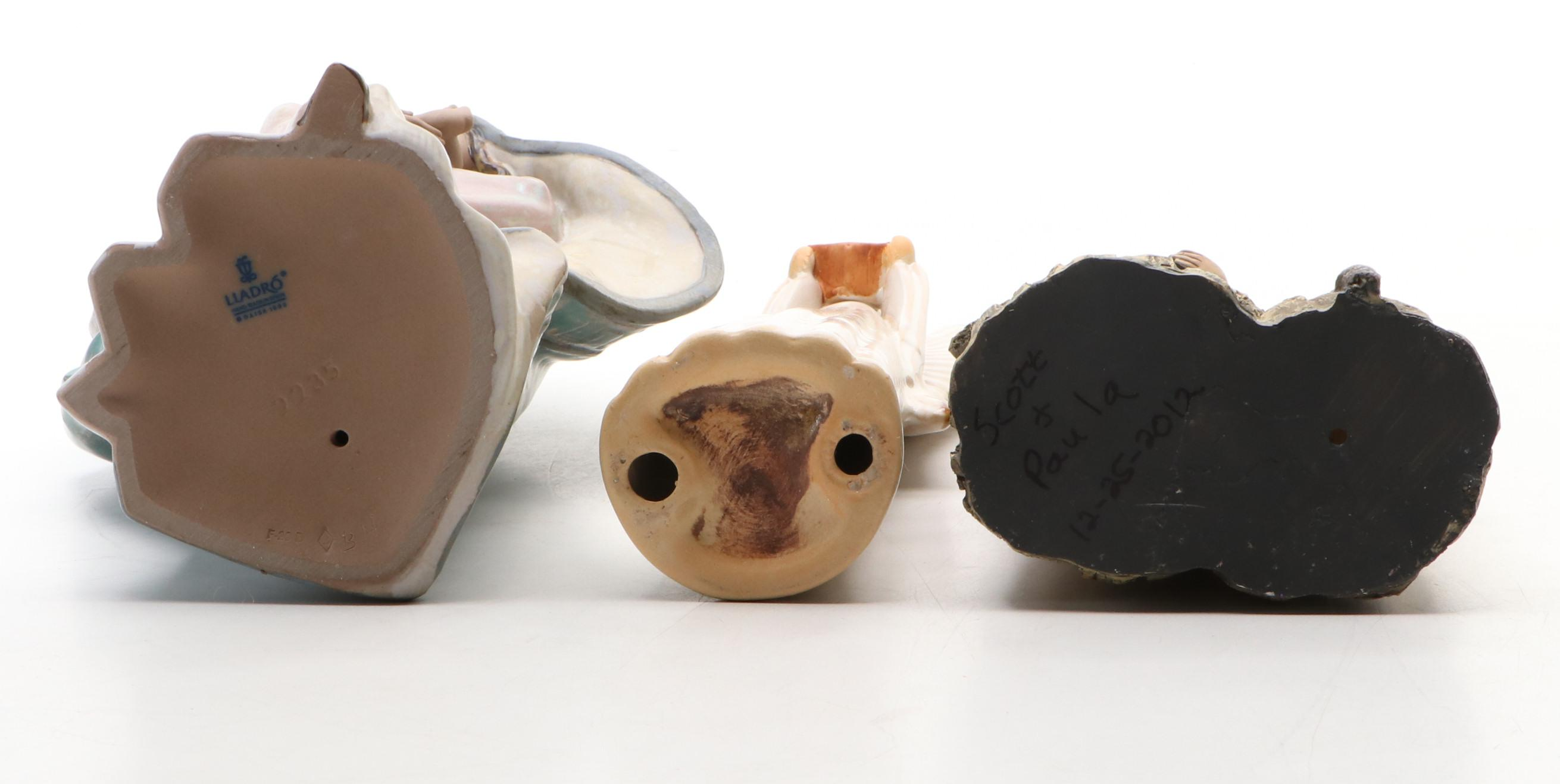 Lladró Ceramic Madonna and Child with More Religious Figurines