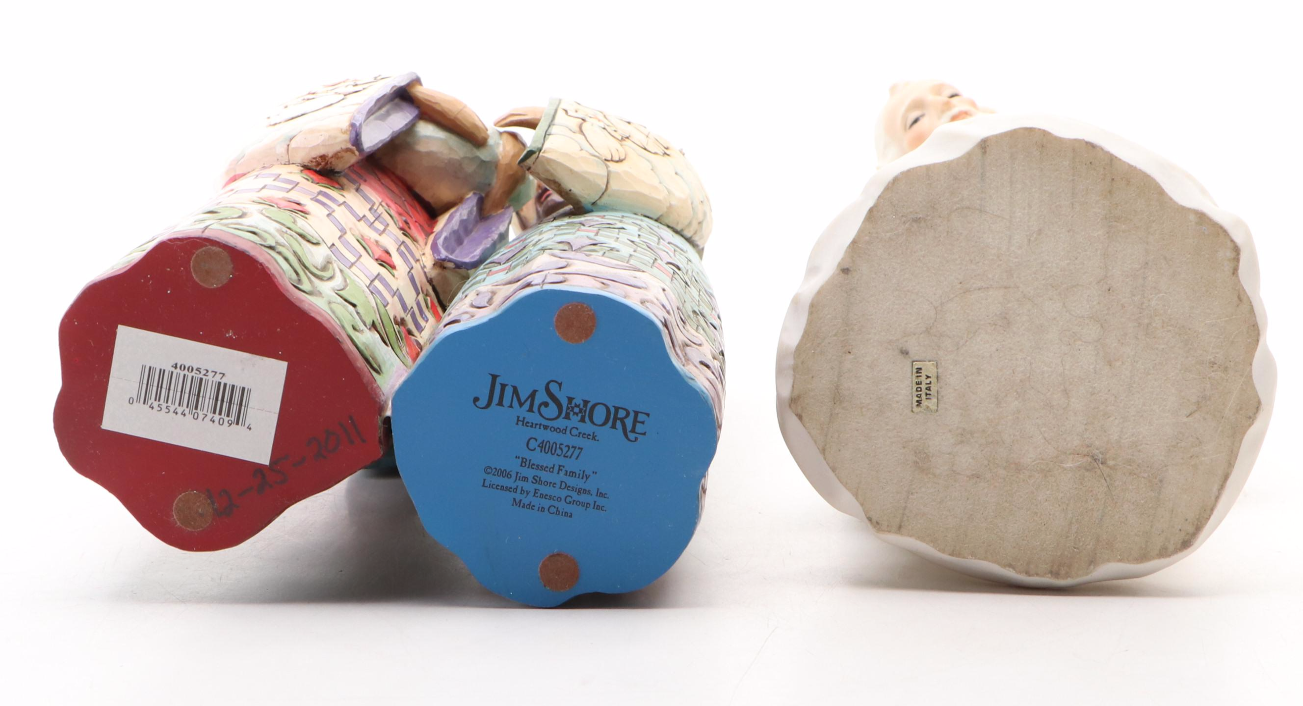 Lladró Ceramic Madonna and Child with More Religious Figurines