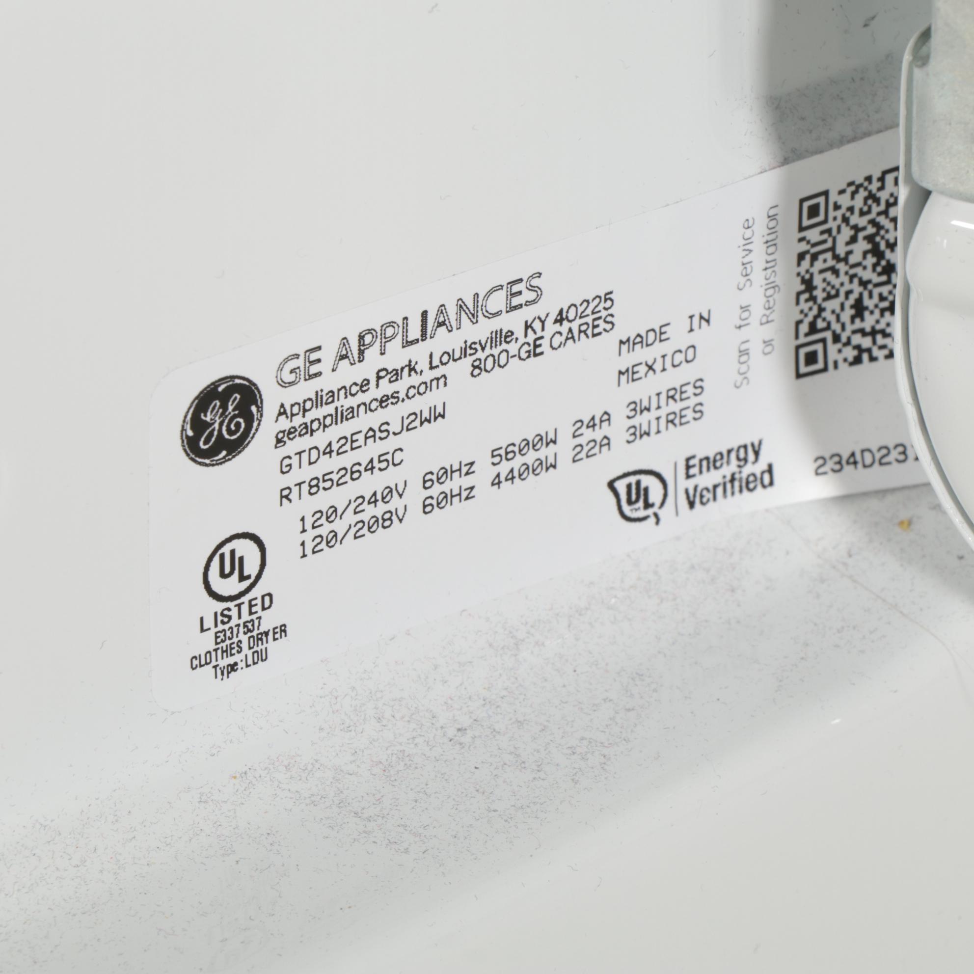 General Electric Washer and Dryer