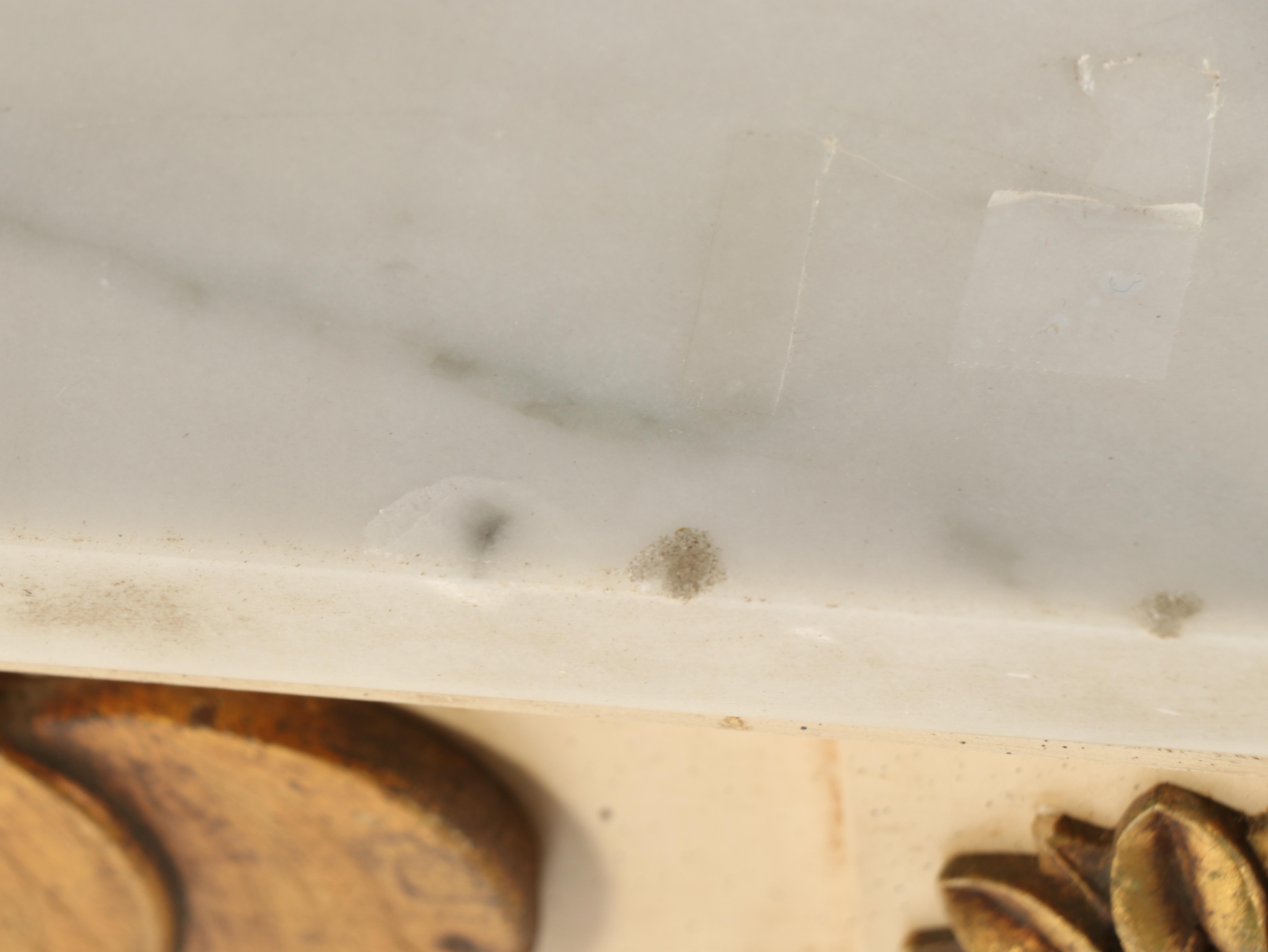 Italian Neoclassical Style Painted, Parcel Gilt, and Marble Top Console Table