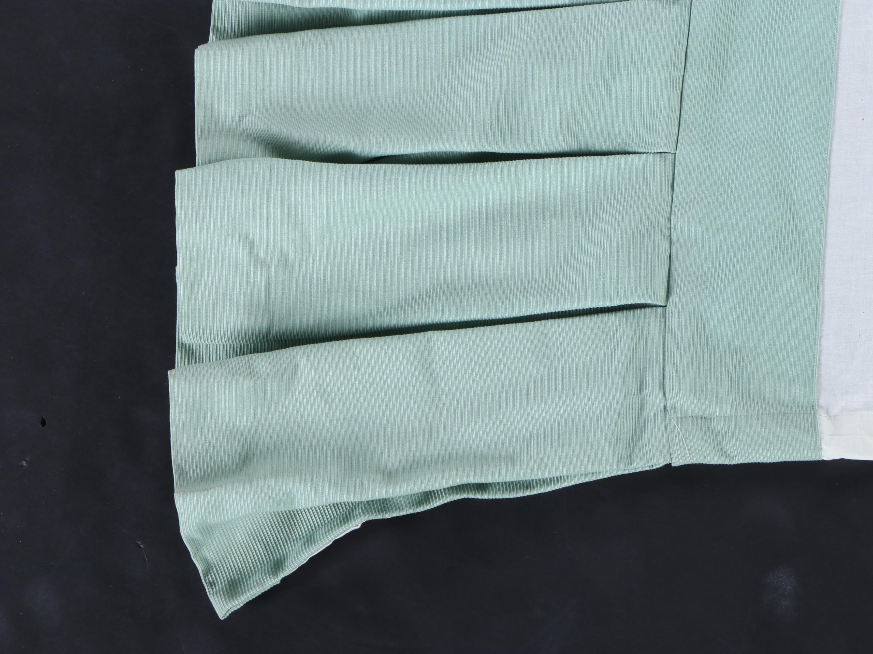 Pair of Twin DecoQuilt Padded Chintz Coverlets with Box Pleated Bed Skirts