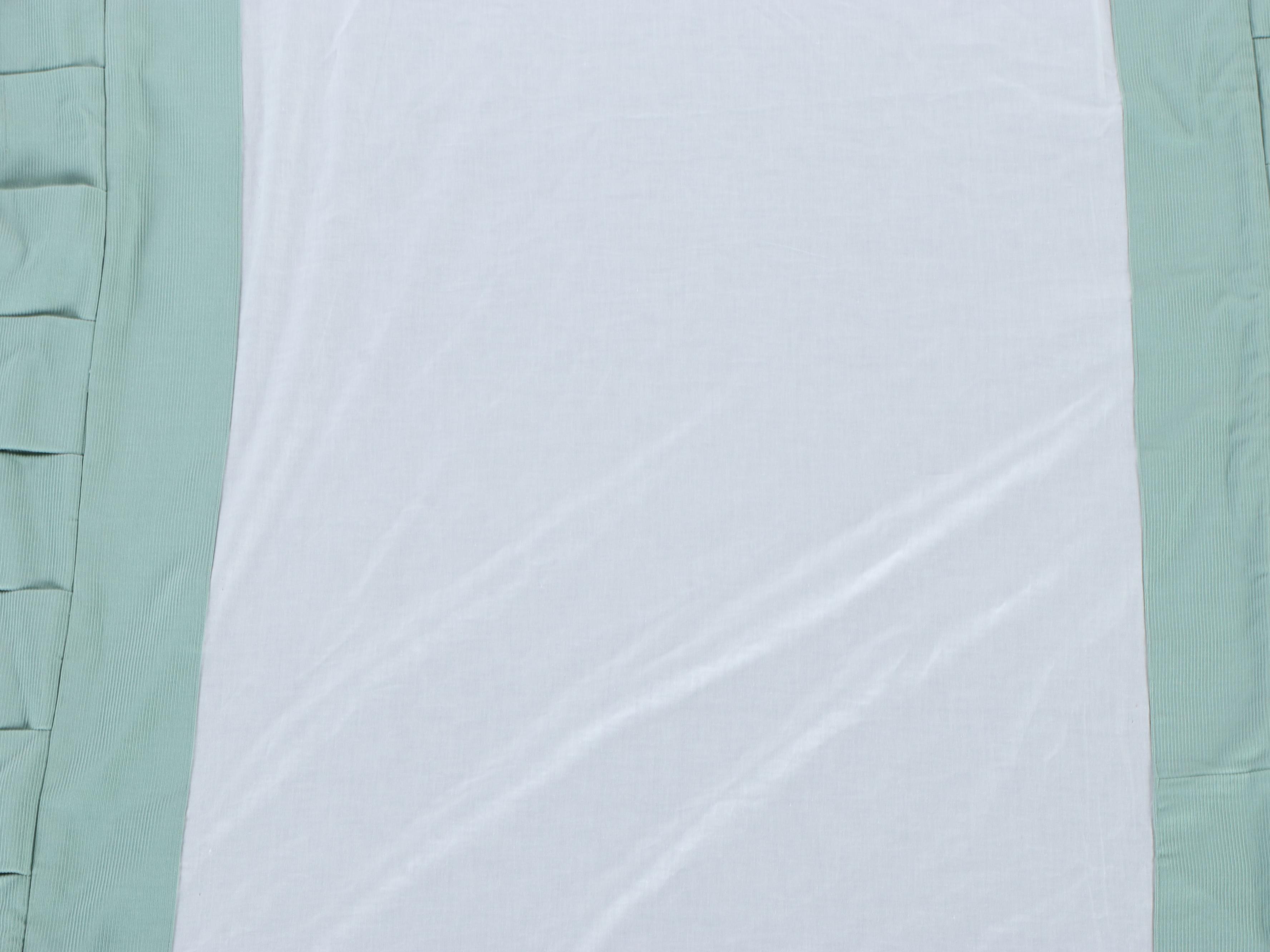 Pair of Twin DecoQuilt Padded Chintz Coverlets with Box Pleated Bed Skirts