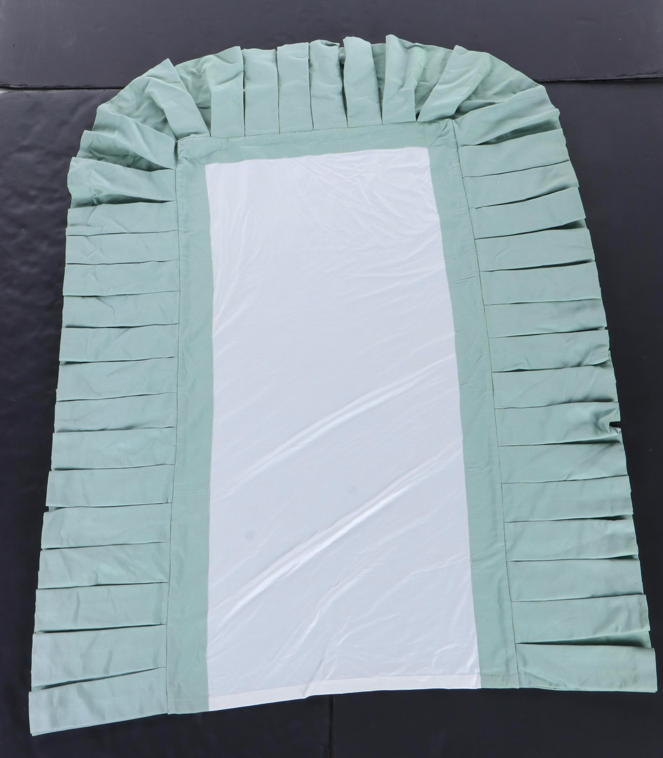 Pair of Twin DecoQuilt Padded Chintz Coverlets with Box Pleated Bed Skirts