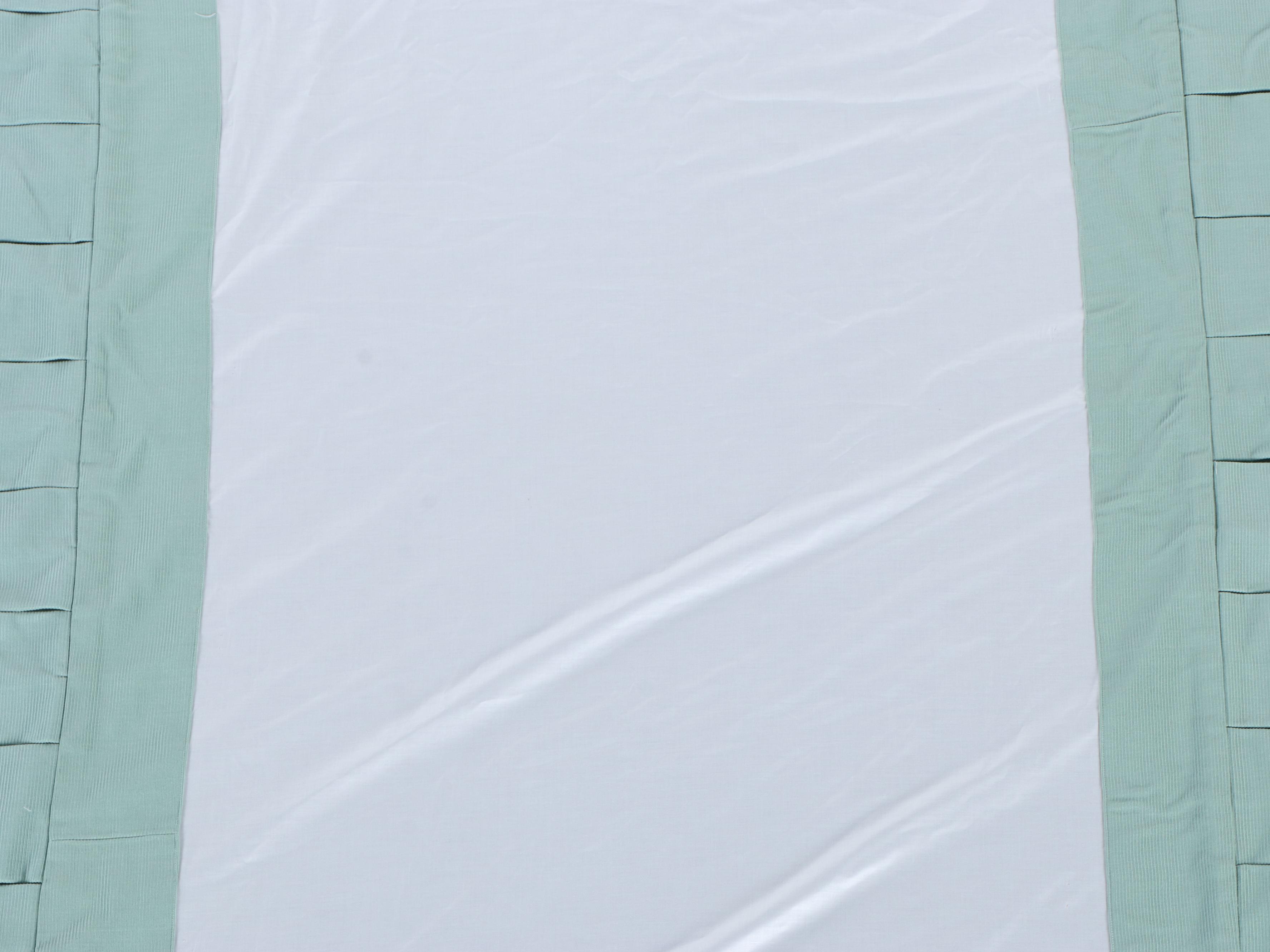 Pair of Twin DecoQuilt Padded Chintz Coverlets with Box Pleated Bed Skirts