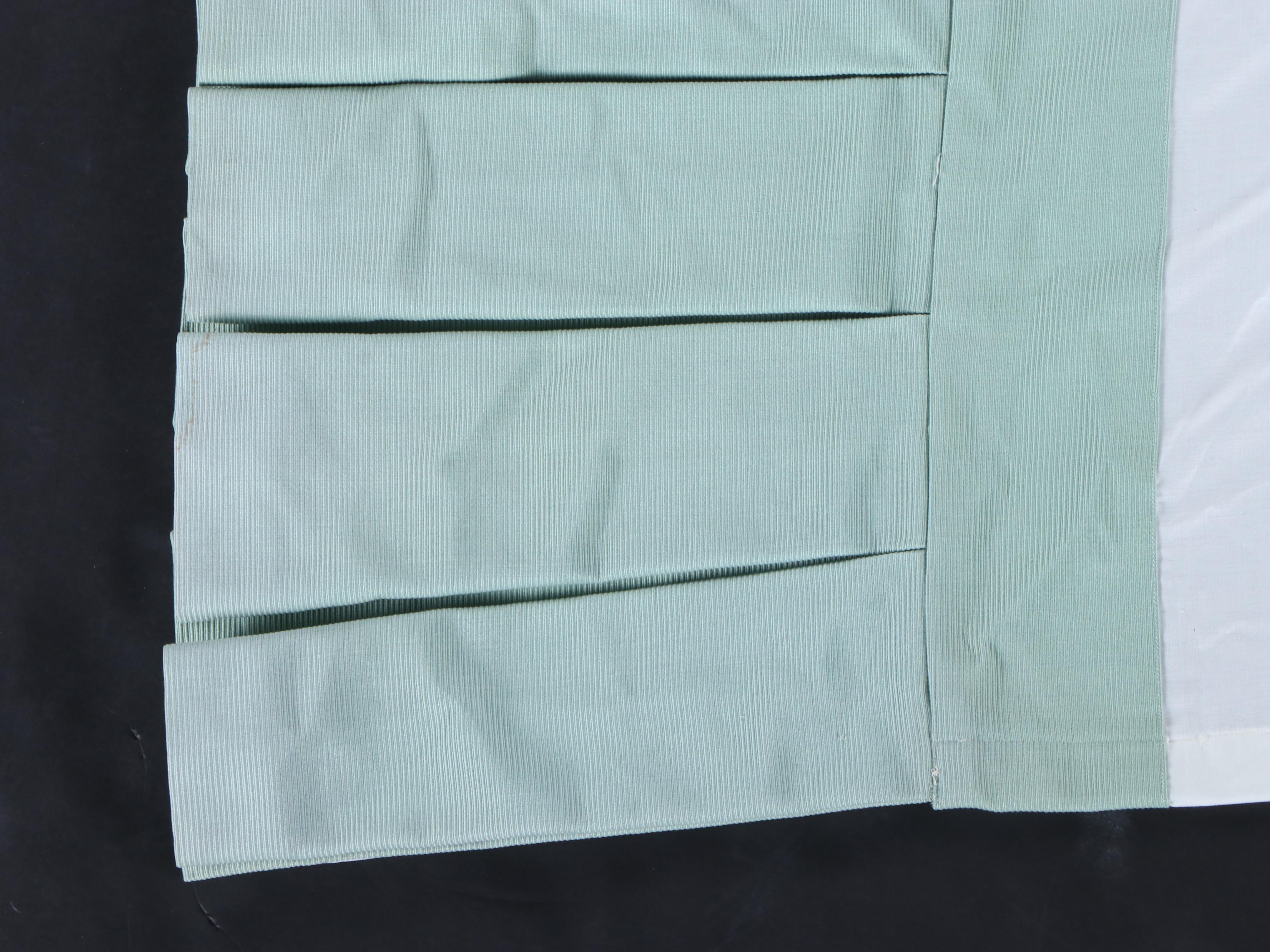 Pair of Twin DecoQuilt Padded Chintz Coverlets with Box Pleated Bed Skirts