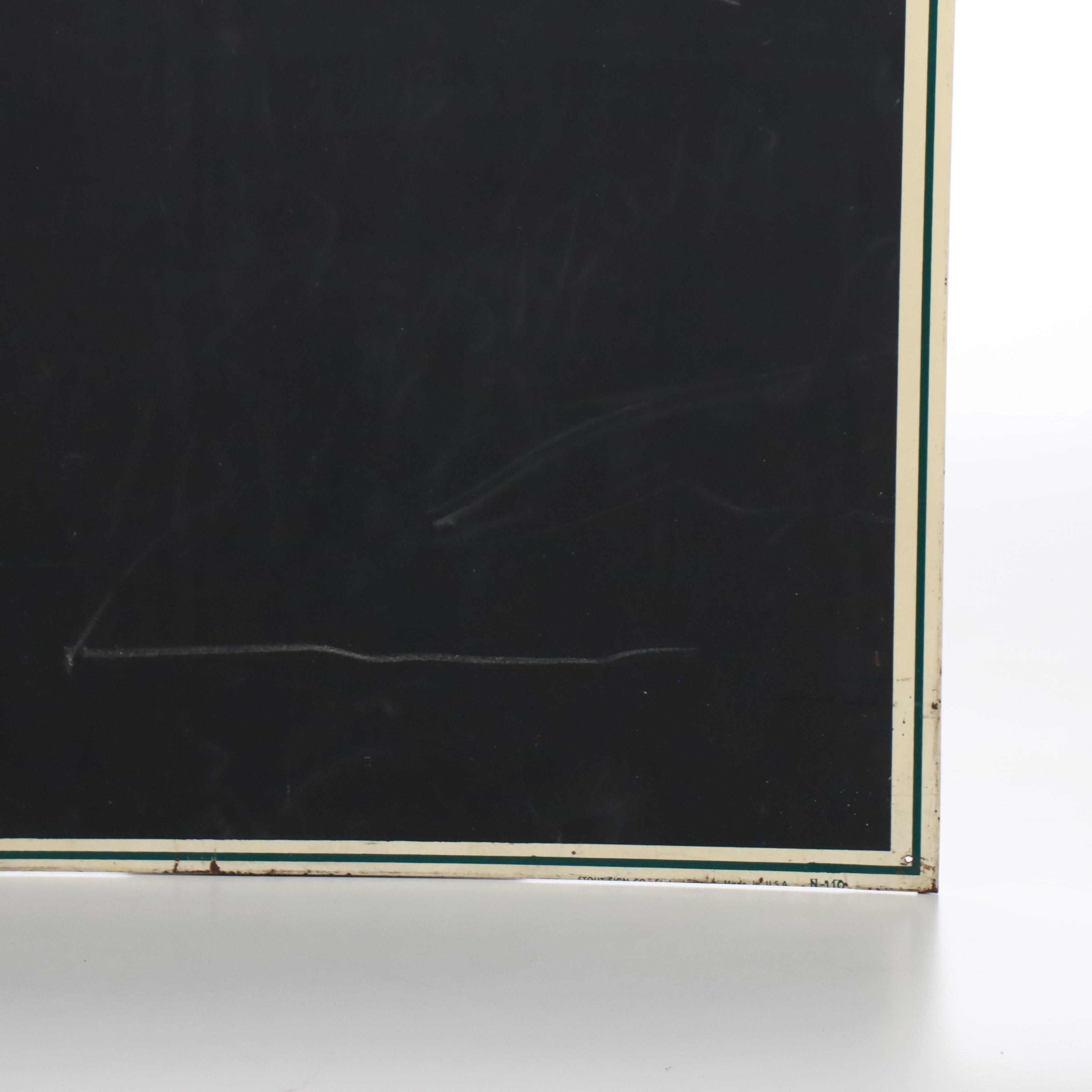 Orange Crush "Sip a Smile!" Advertising Chalkboard Sign, 1950s