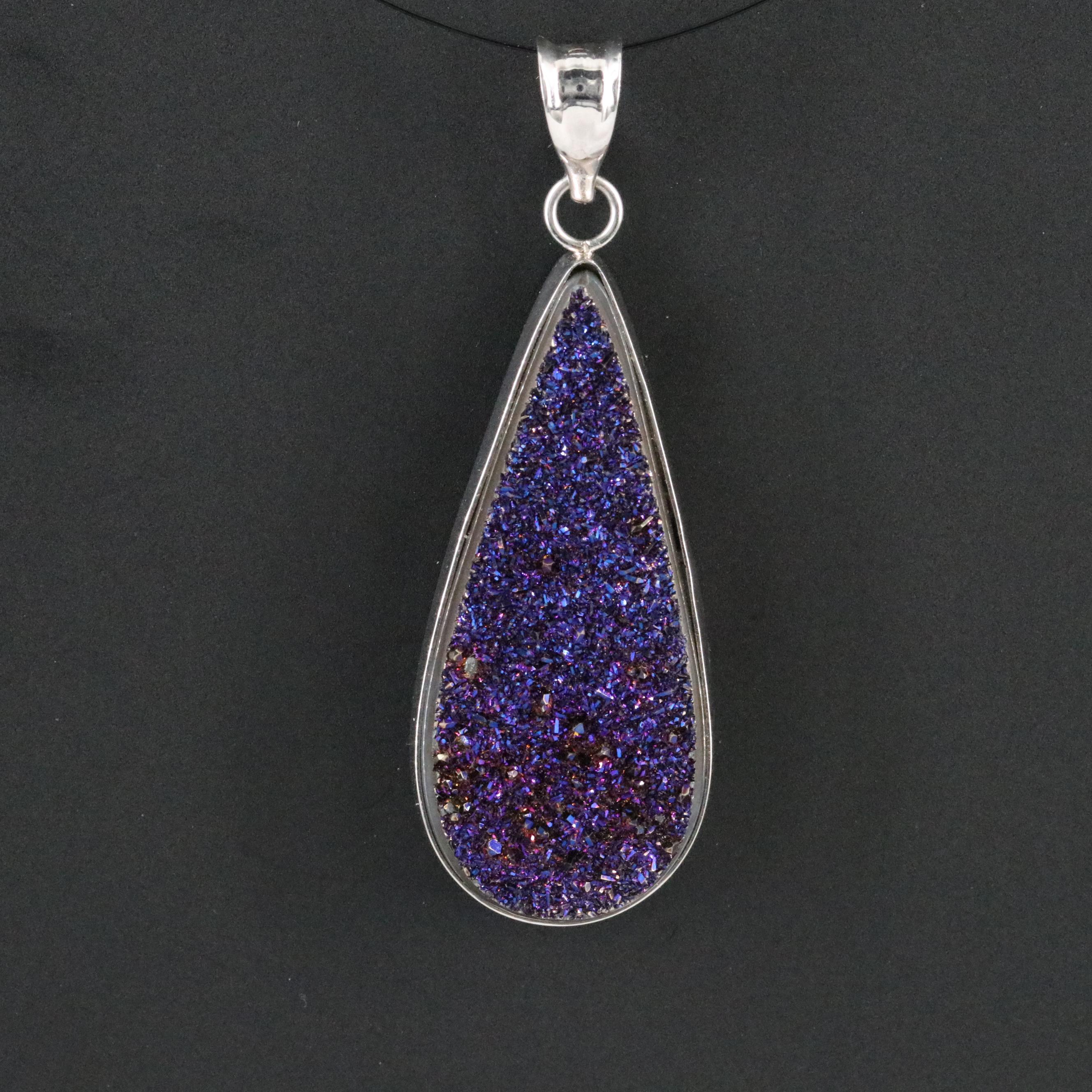 14K Druzy Pendant