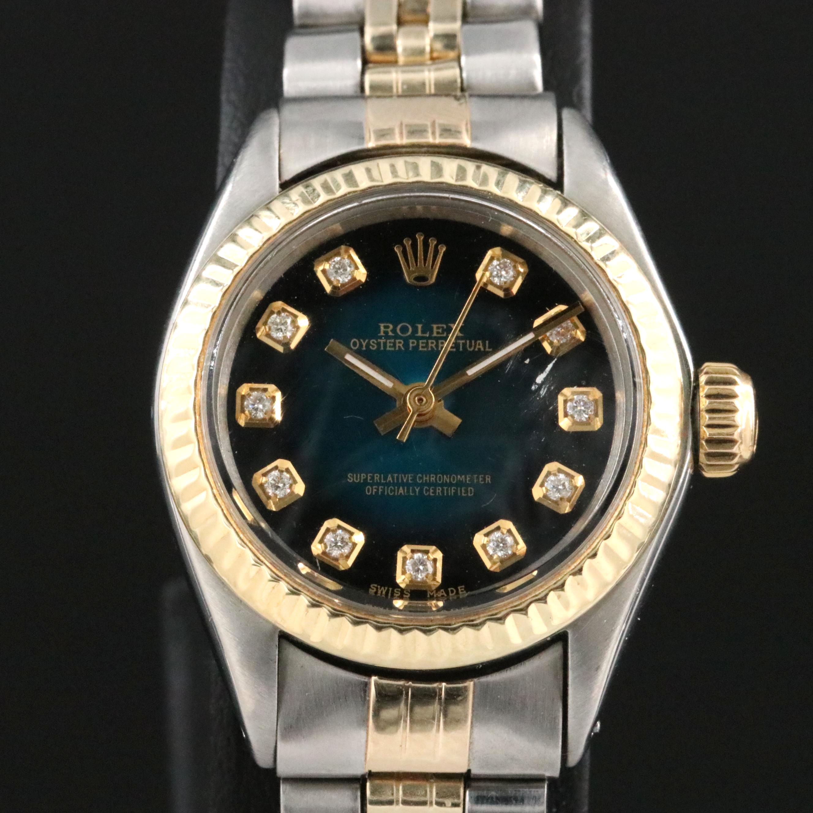 1978 Rolex Custom Diamond Dial Watch