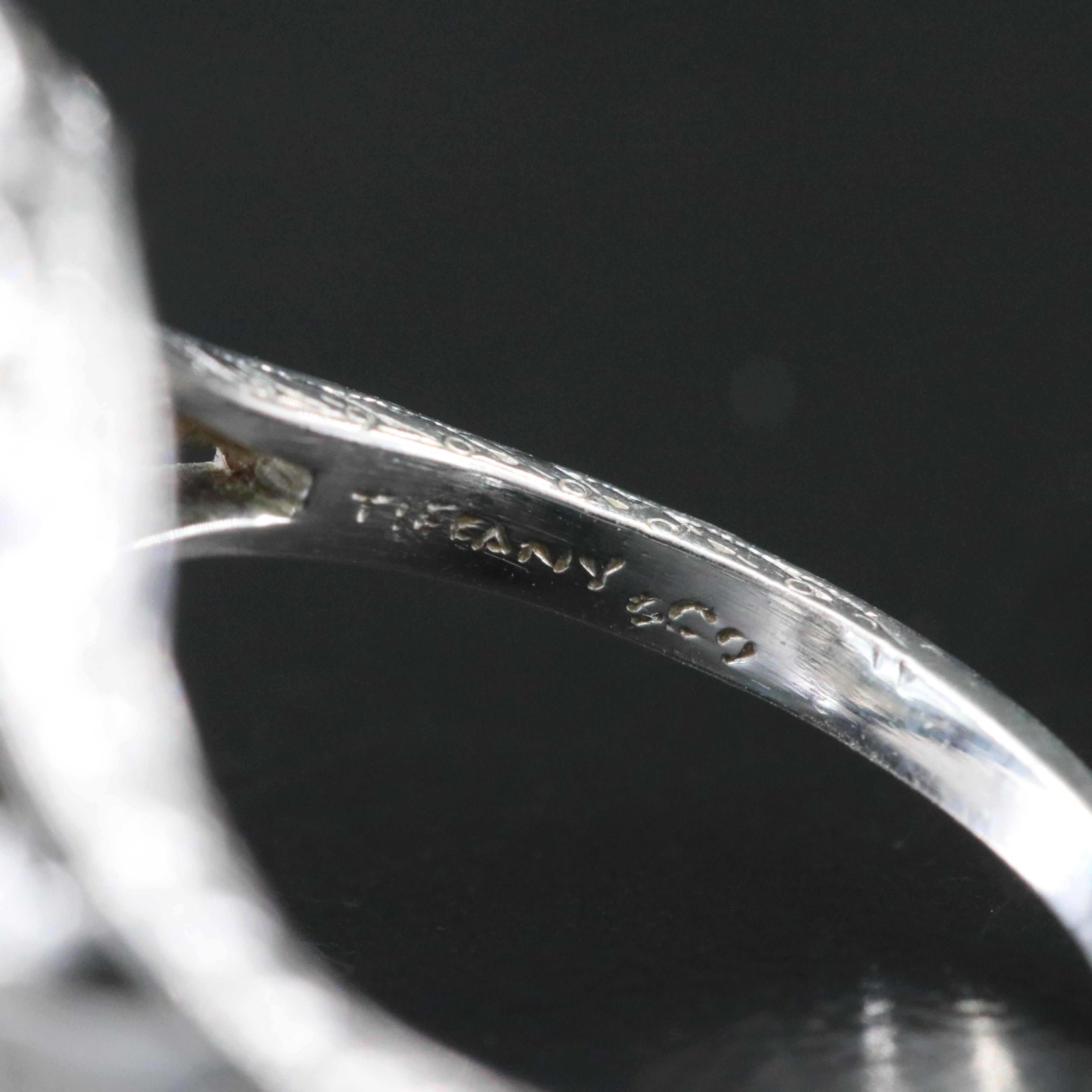 Tiffany & Co. 1930s Platinum, 4.73 CTW Aquamarine, and 2.02 CTW Diamond Ring