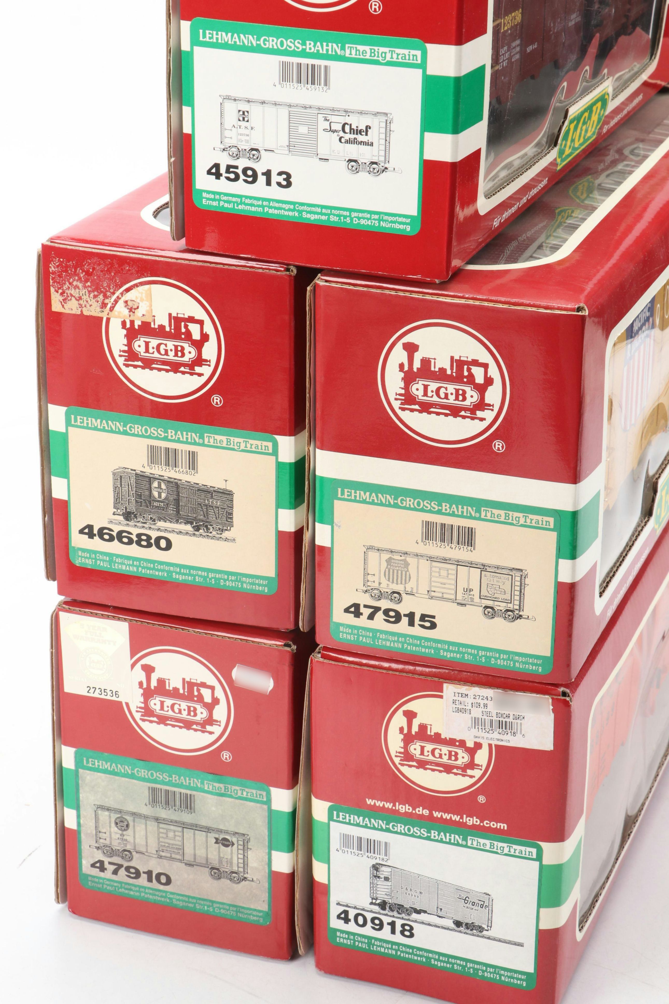 German Lehmann-Gross-Bahn G Scale Plastic Train Cars