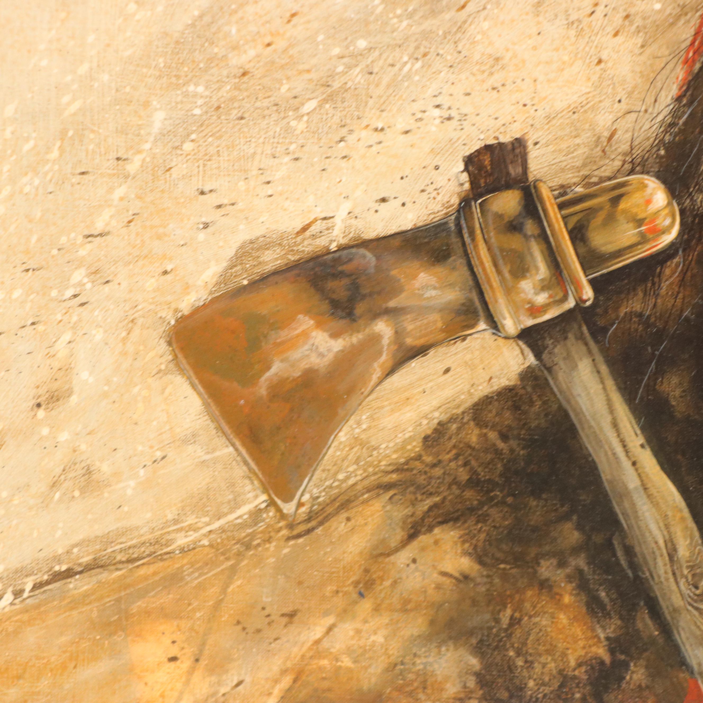 Paul Pletka Oil Portrait of a Native American, Circa 1970